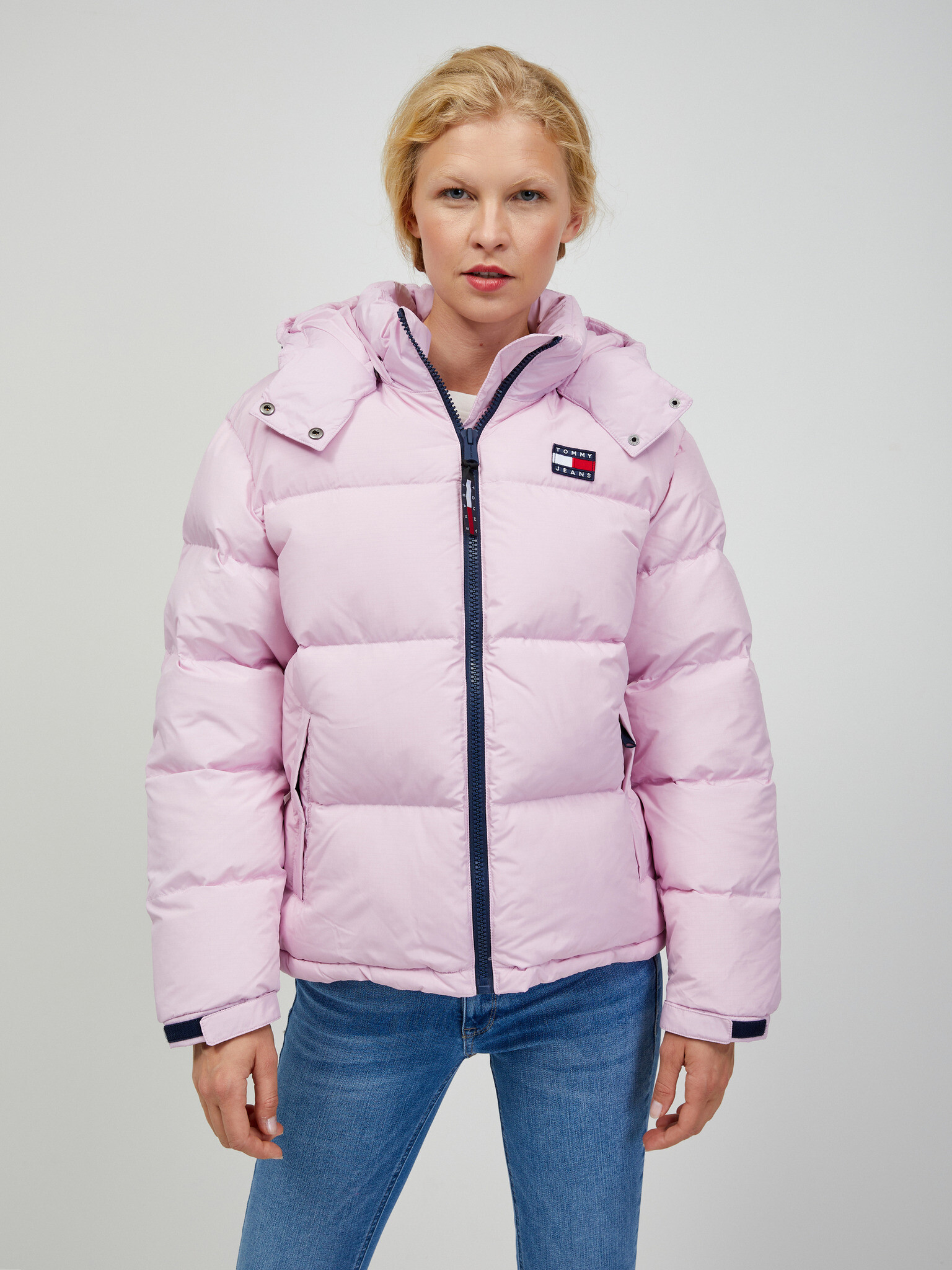 Tommy Jeans Winter jacket Pink - Pepit.gr