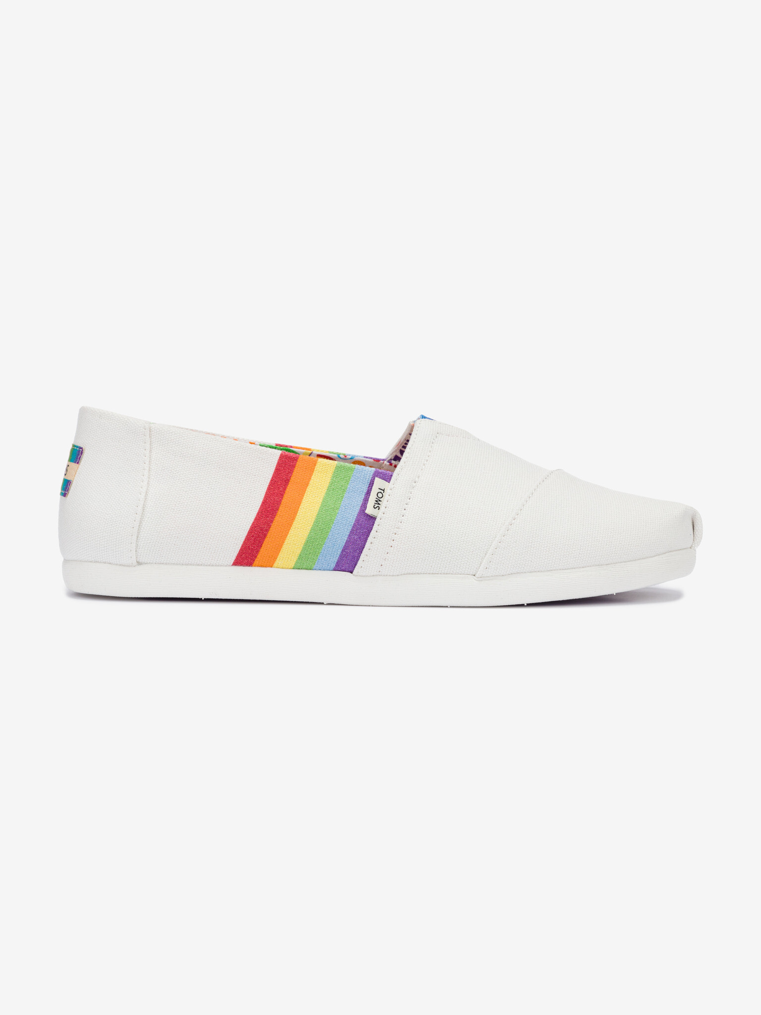 TOMS Unity Rainbow Slip On White - Pepit.gr