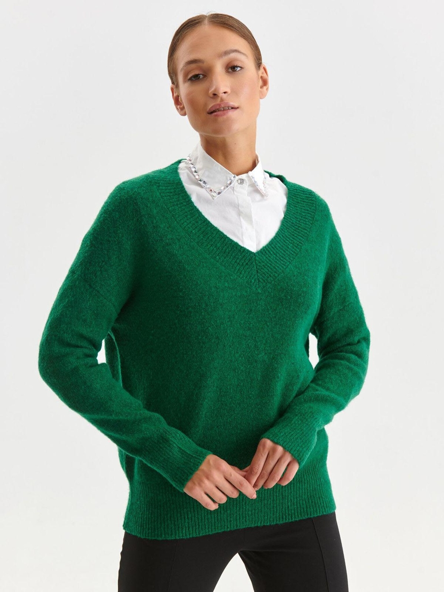 TOP SECRET Sweater Green - Pepit.gr