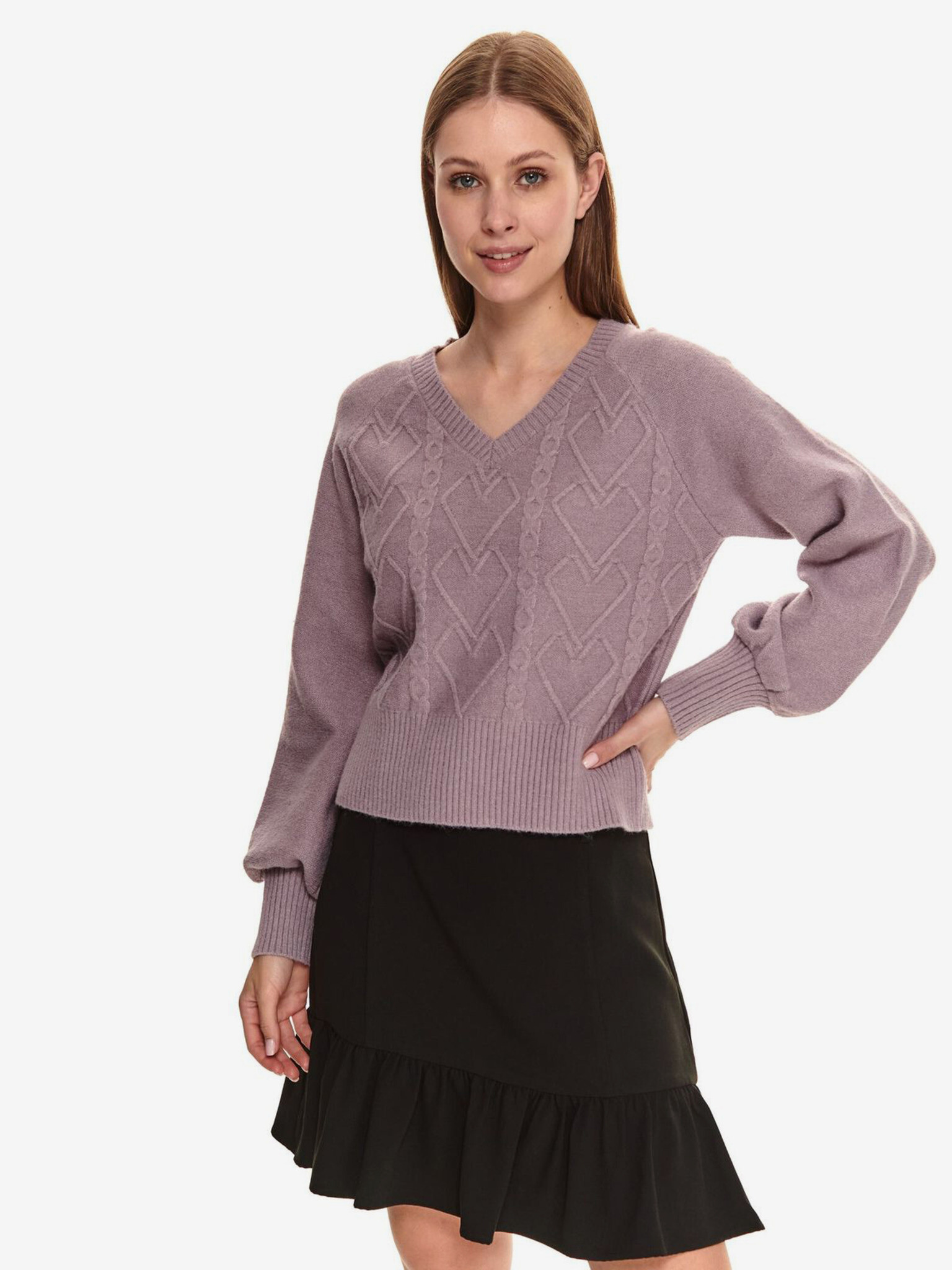 TOP SECRET Sweater Violet - Pepit.gr