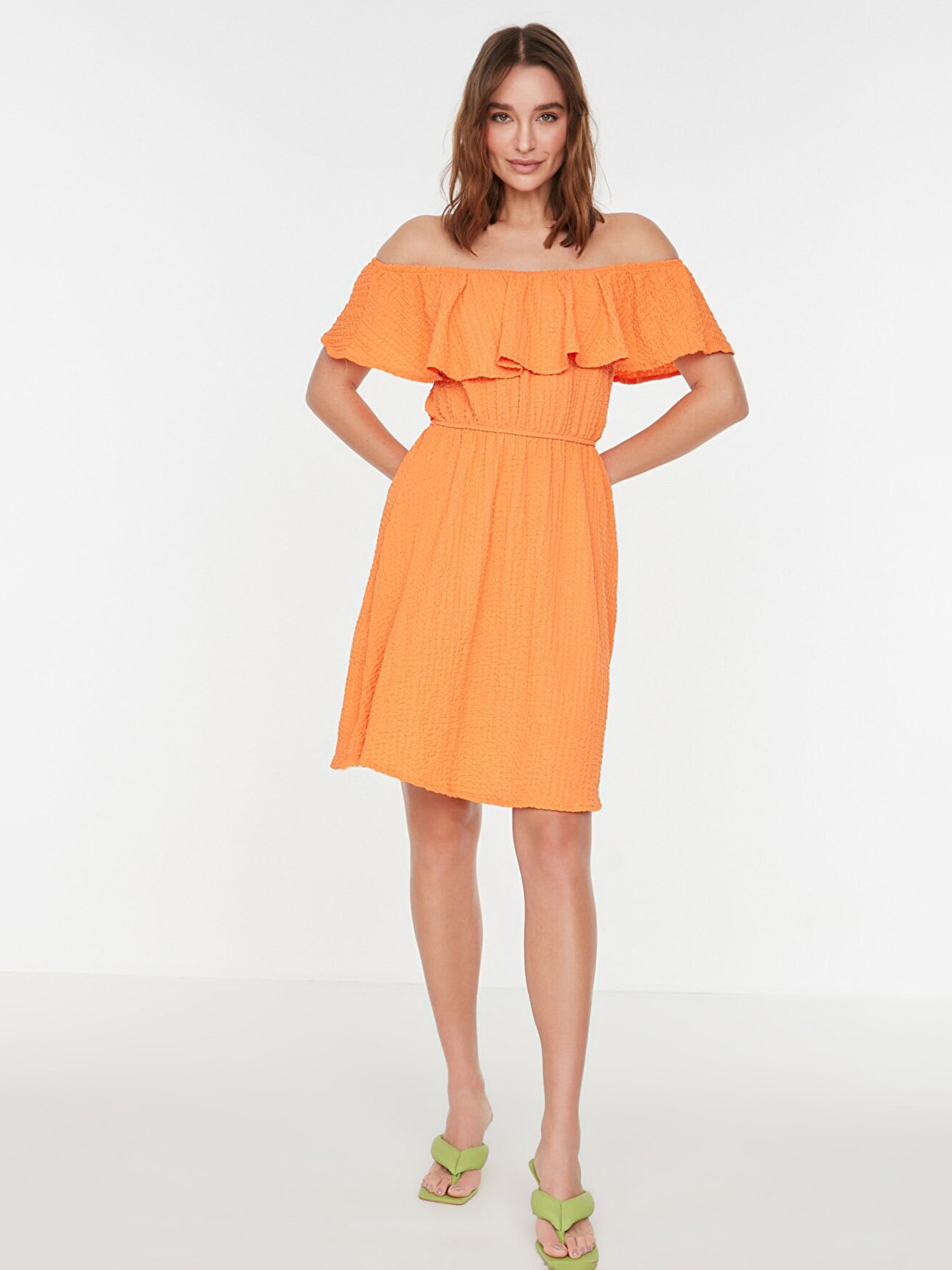 Trendyol Dresses Orange - Pepit.gr