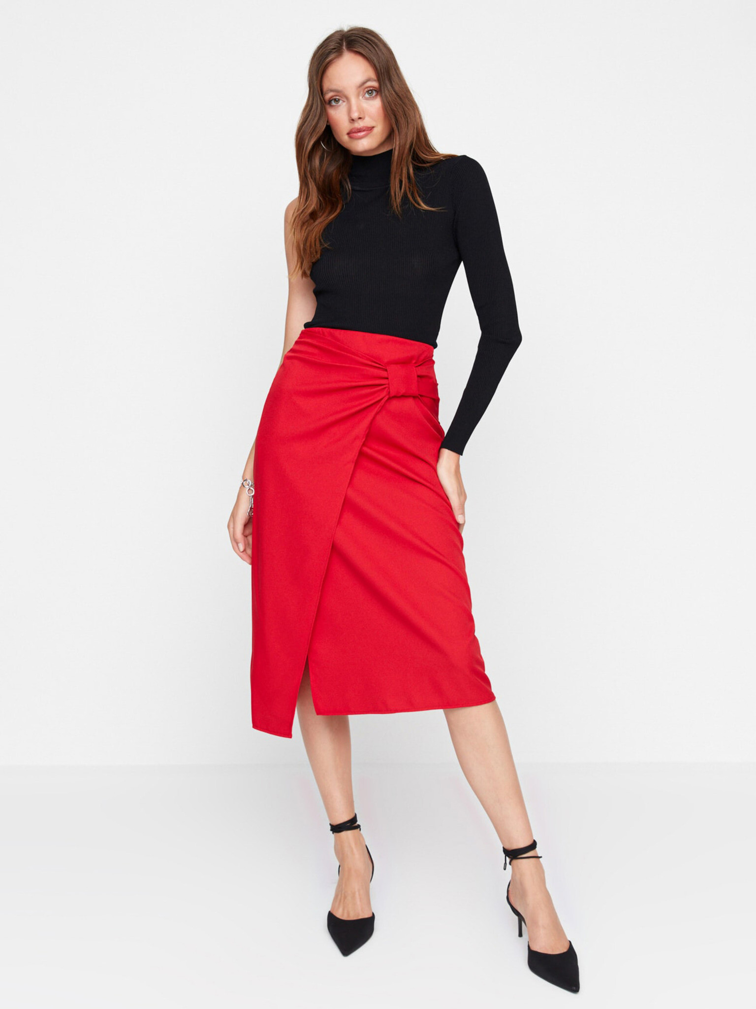 Trendyol Skirt Red - Pepit.gr