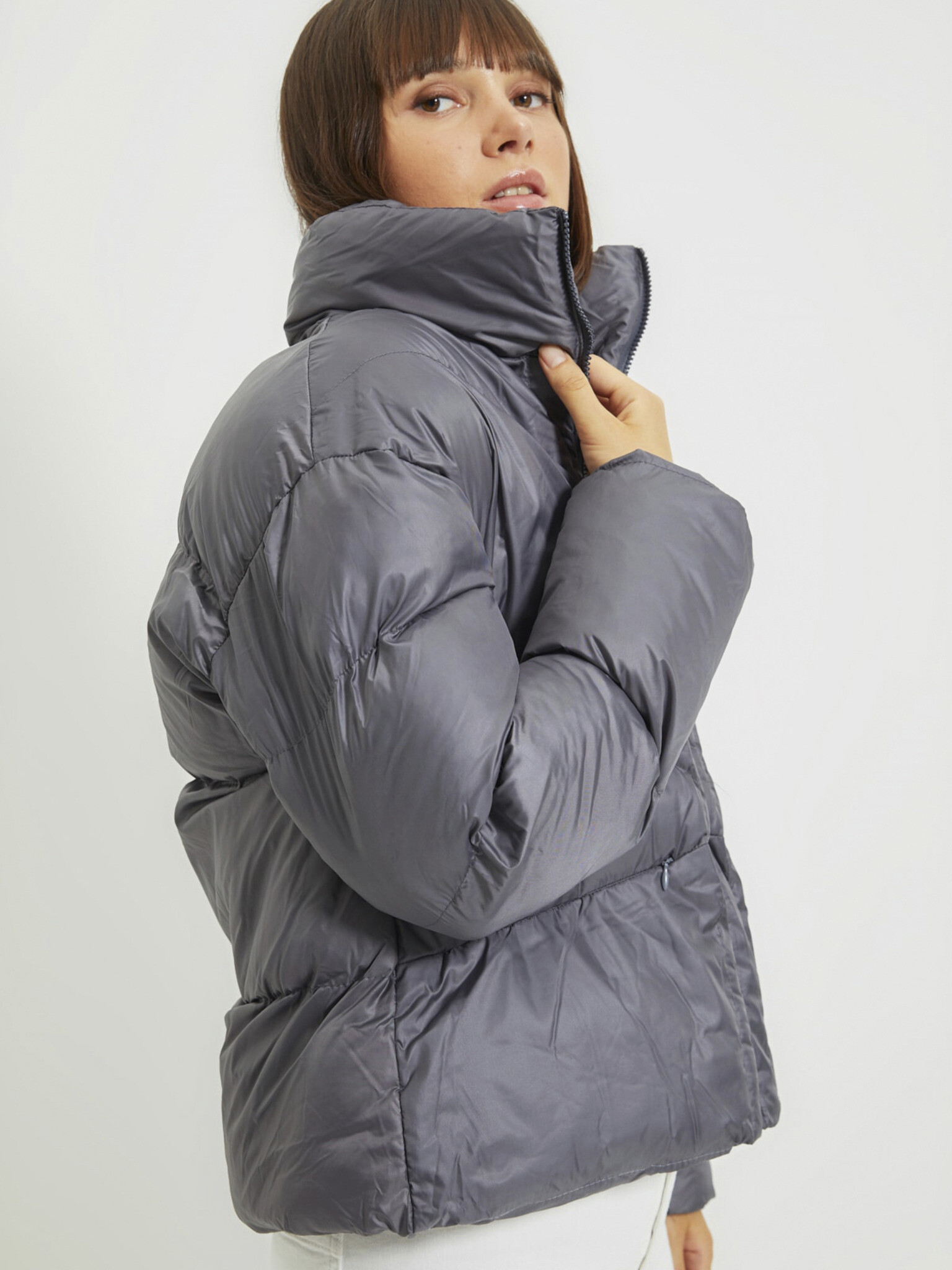 Trendyol Winter jacket Grey - Pepit.gr