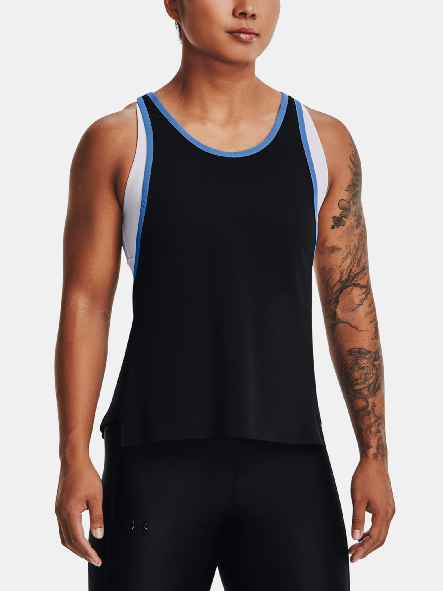 Under Armour 2 in 1 Knockout Top Black - Pepit.gr