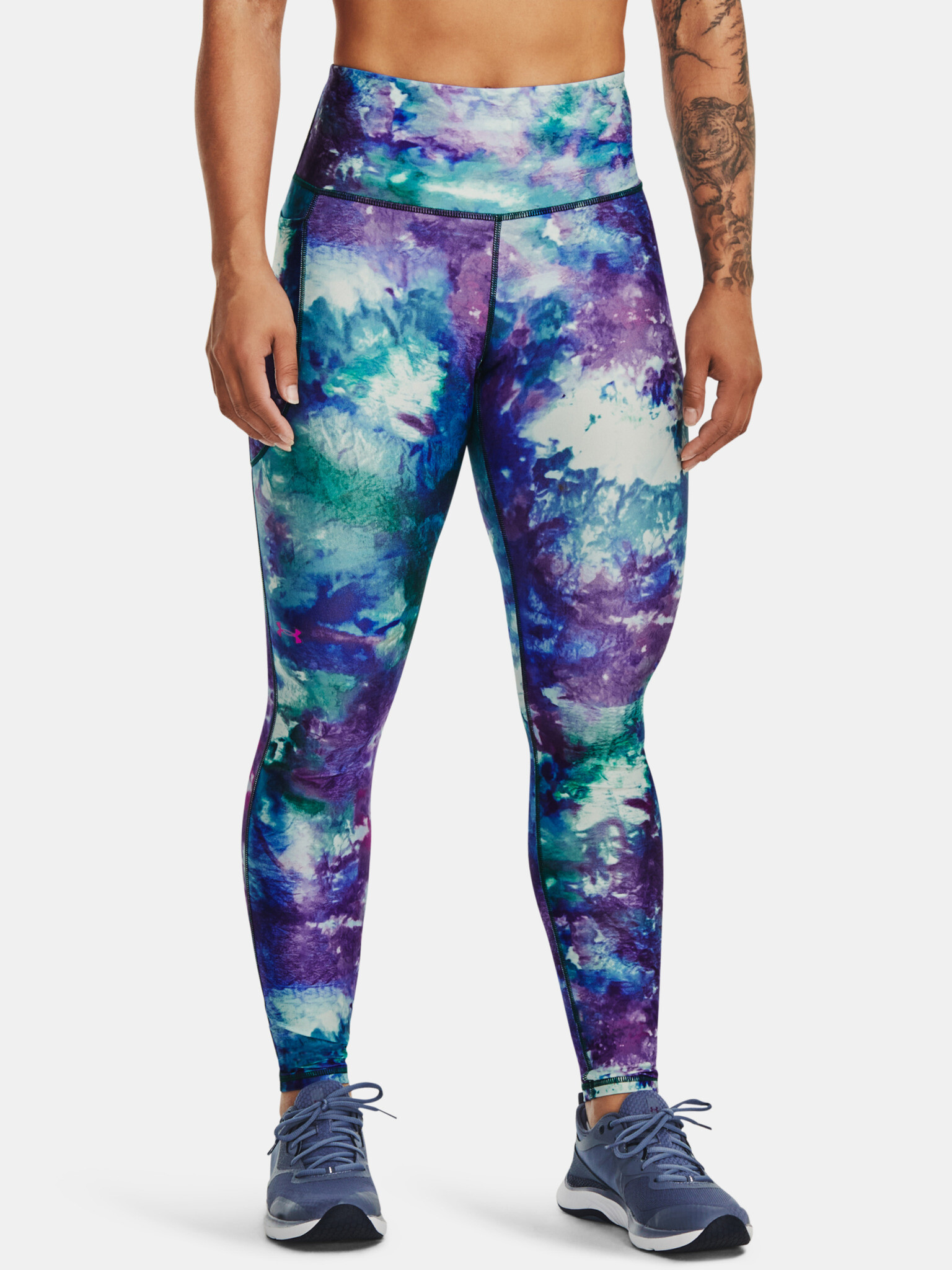 Under Armour Armour Leggings Violet - Pepit.gr