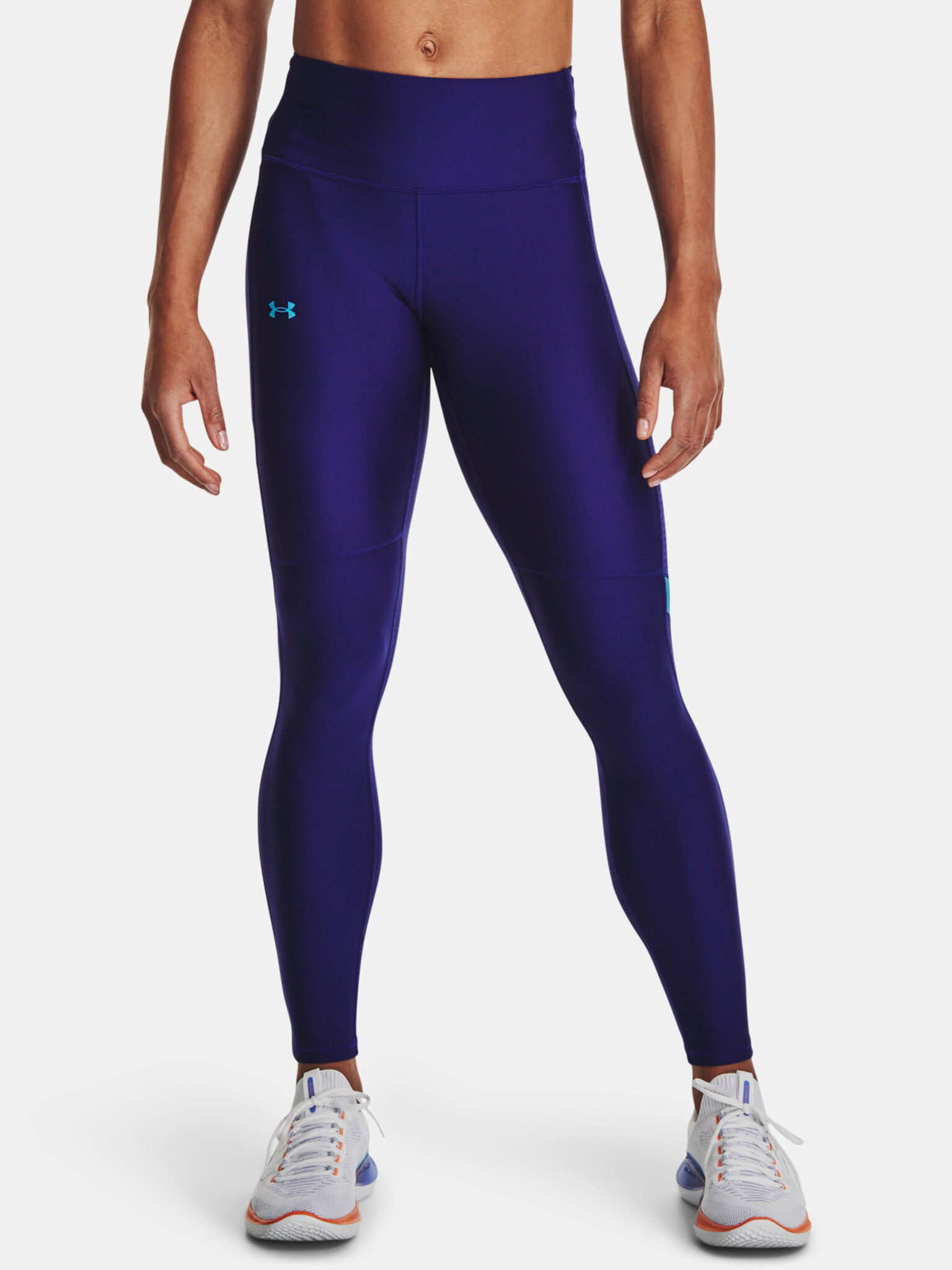 Under Armour Armour Mesh Panel Leggings Blue - Pepit.gr