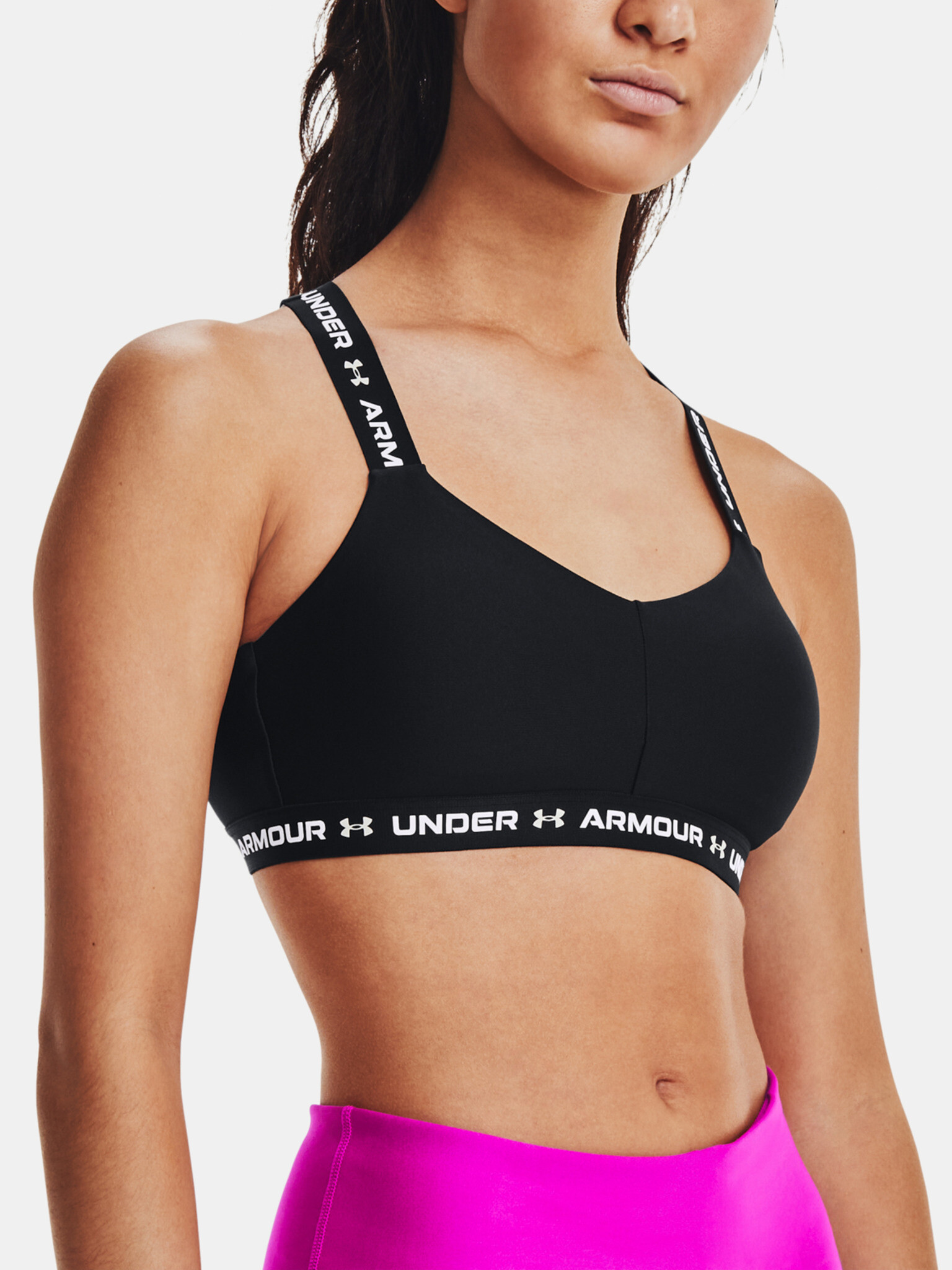 Under Armour Crossback Low Sport Bra Black - Pepit.gr