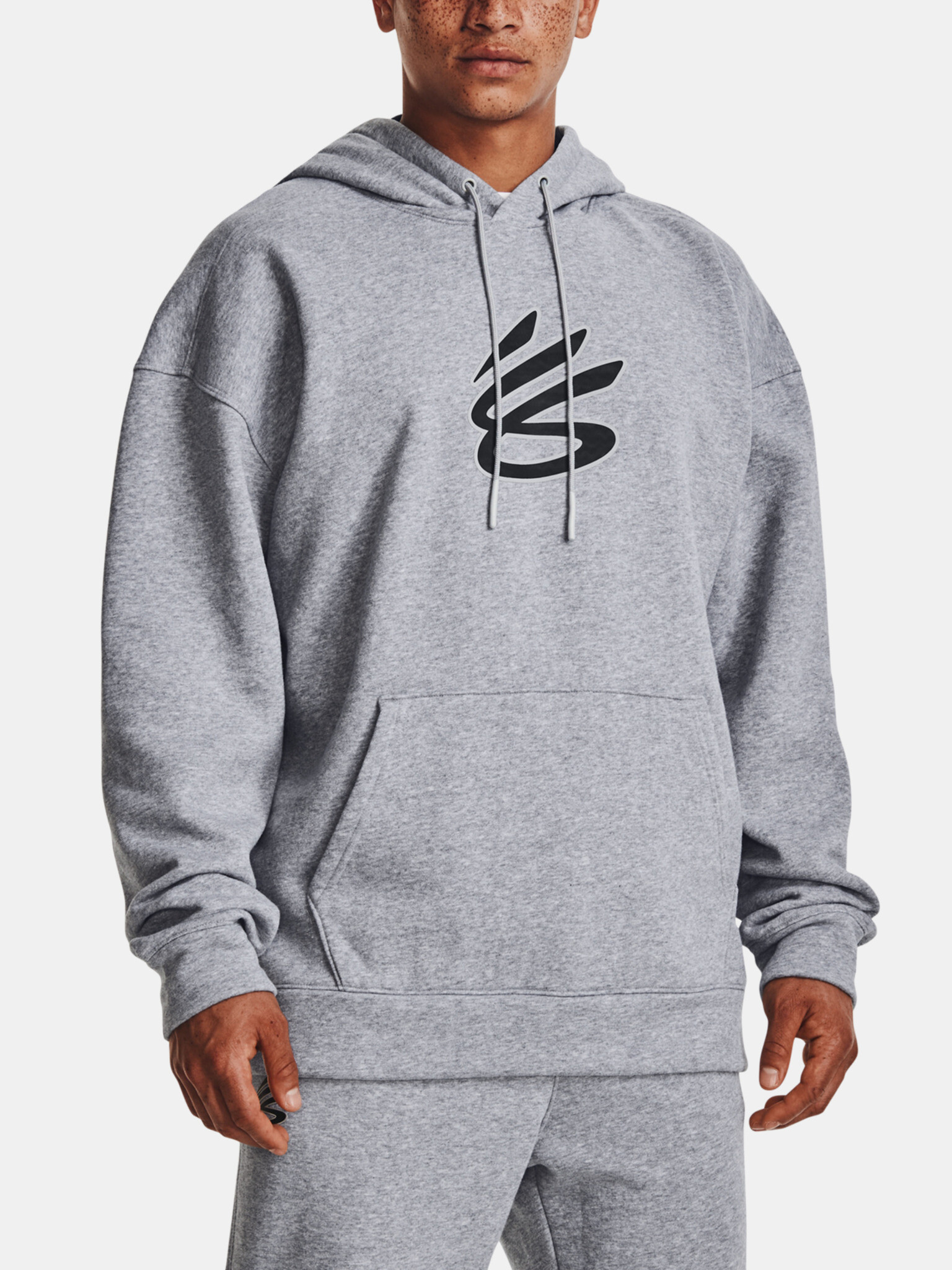 Under Armour Curry Big Splash PO Hoodie Sweatshirt Grey - Pepit.gr