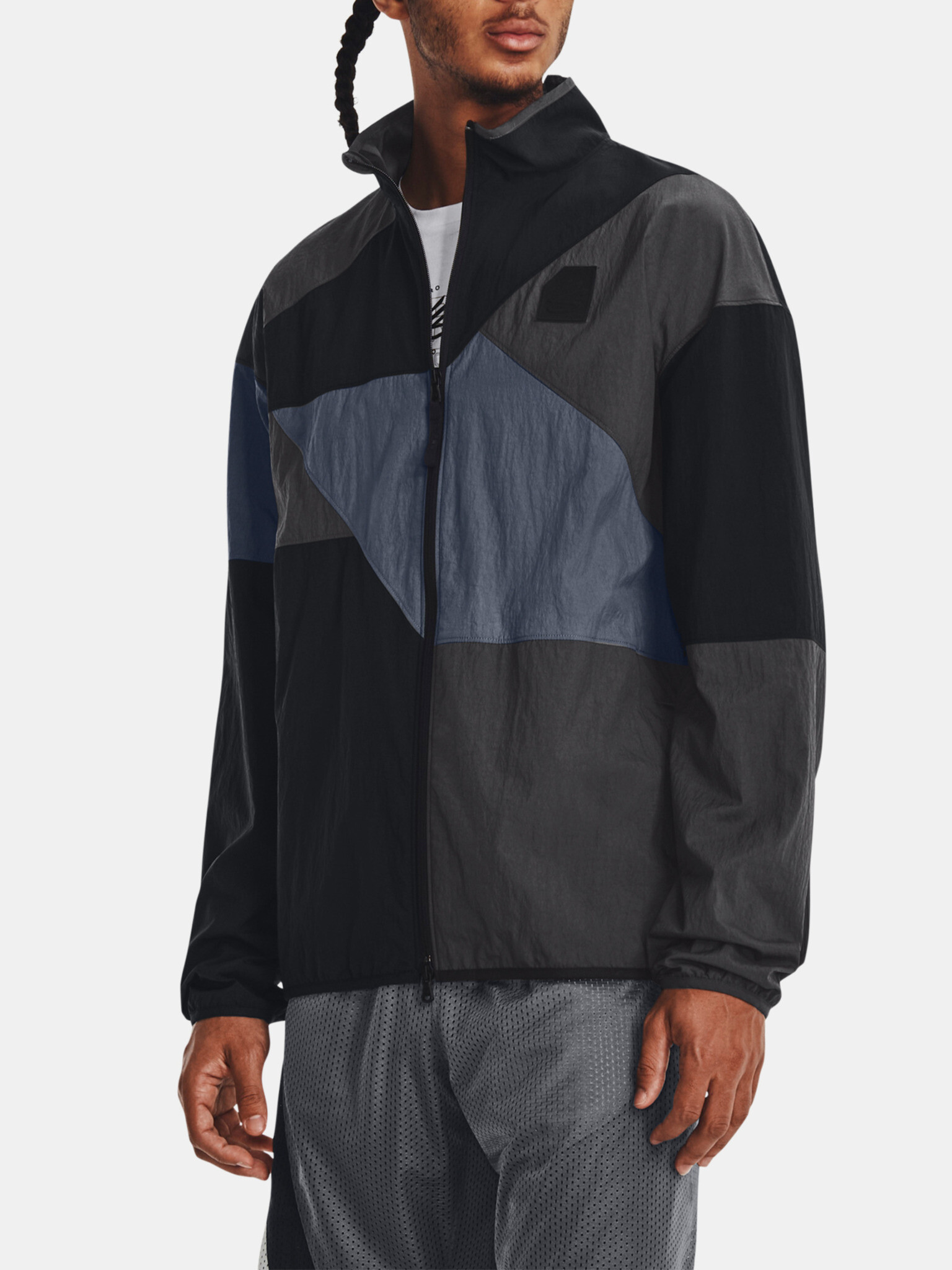 Under Armour Curry FZ Woven Jacket-BLK Jacket Black - Pepit.gr