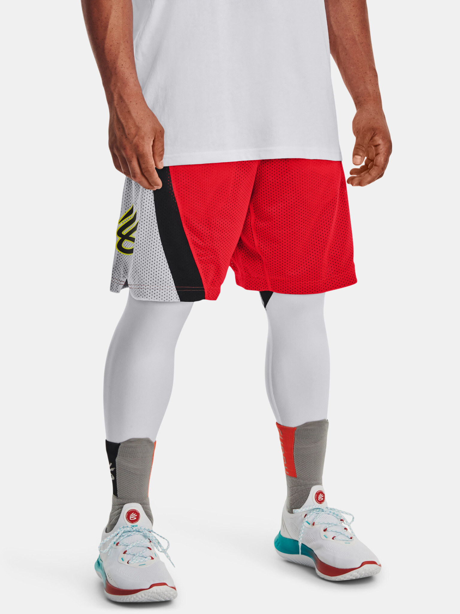 Under Armour Curry Splash 9'' Short pants Red - Pepit.gr