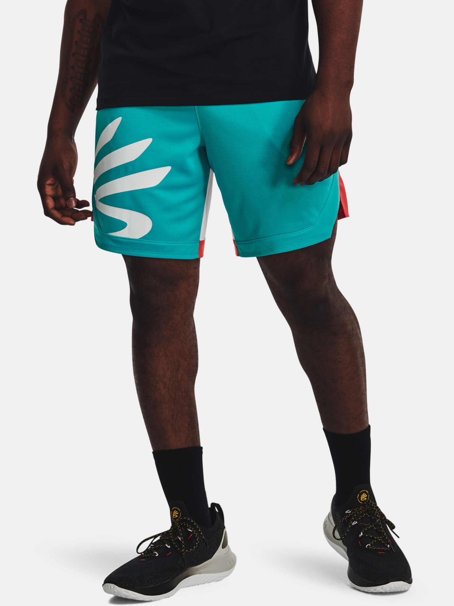 Under Armour Curry Splash Short pants Green - Pepit.gr