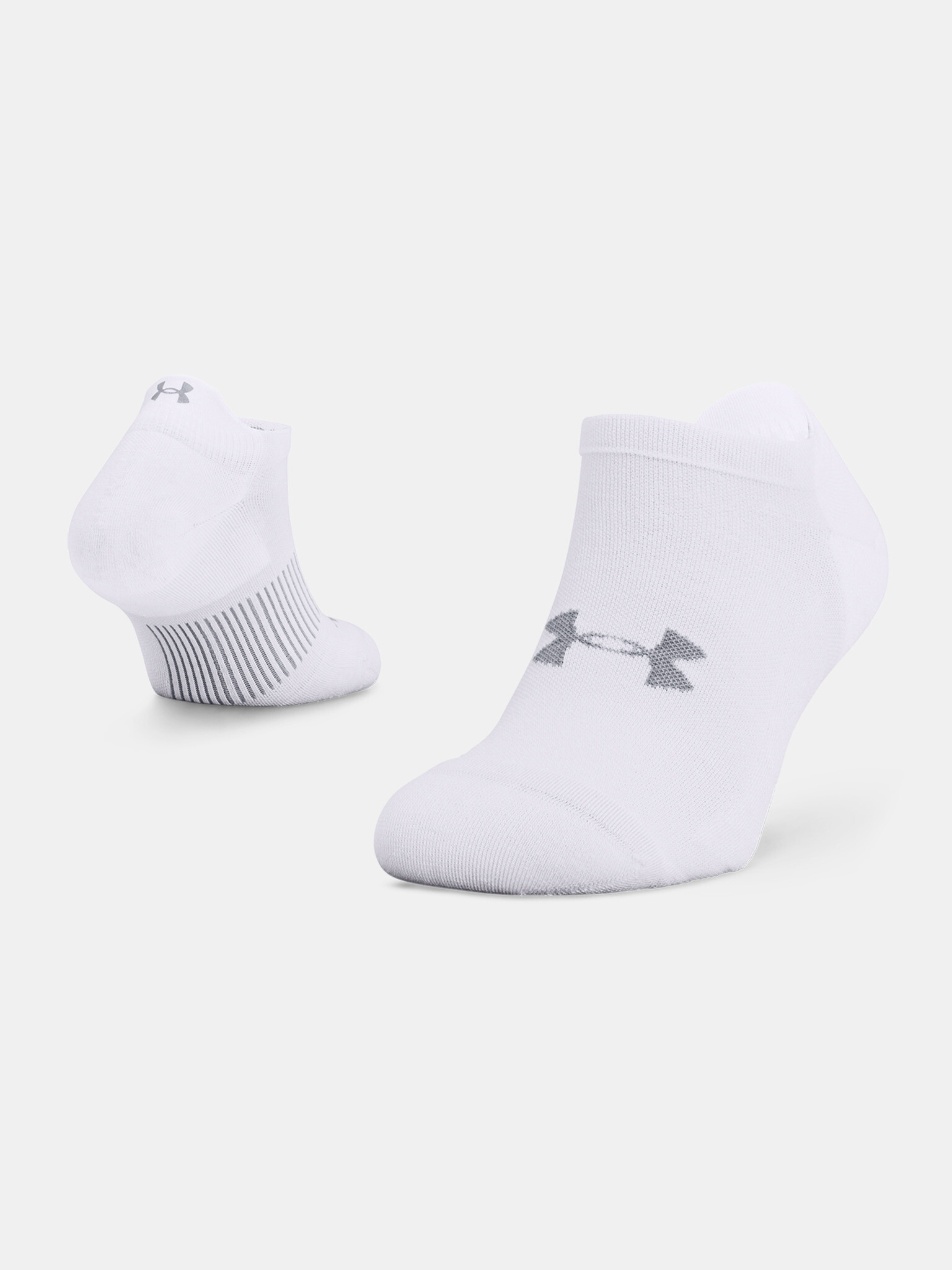 Under Armour Dry Run No Show Socks White - Pepit.gr