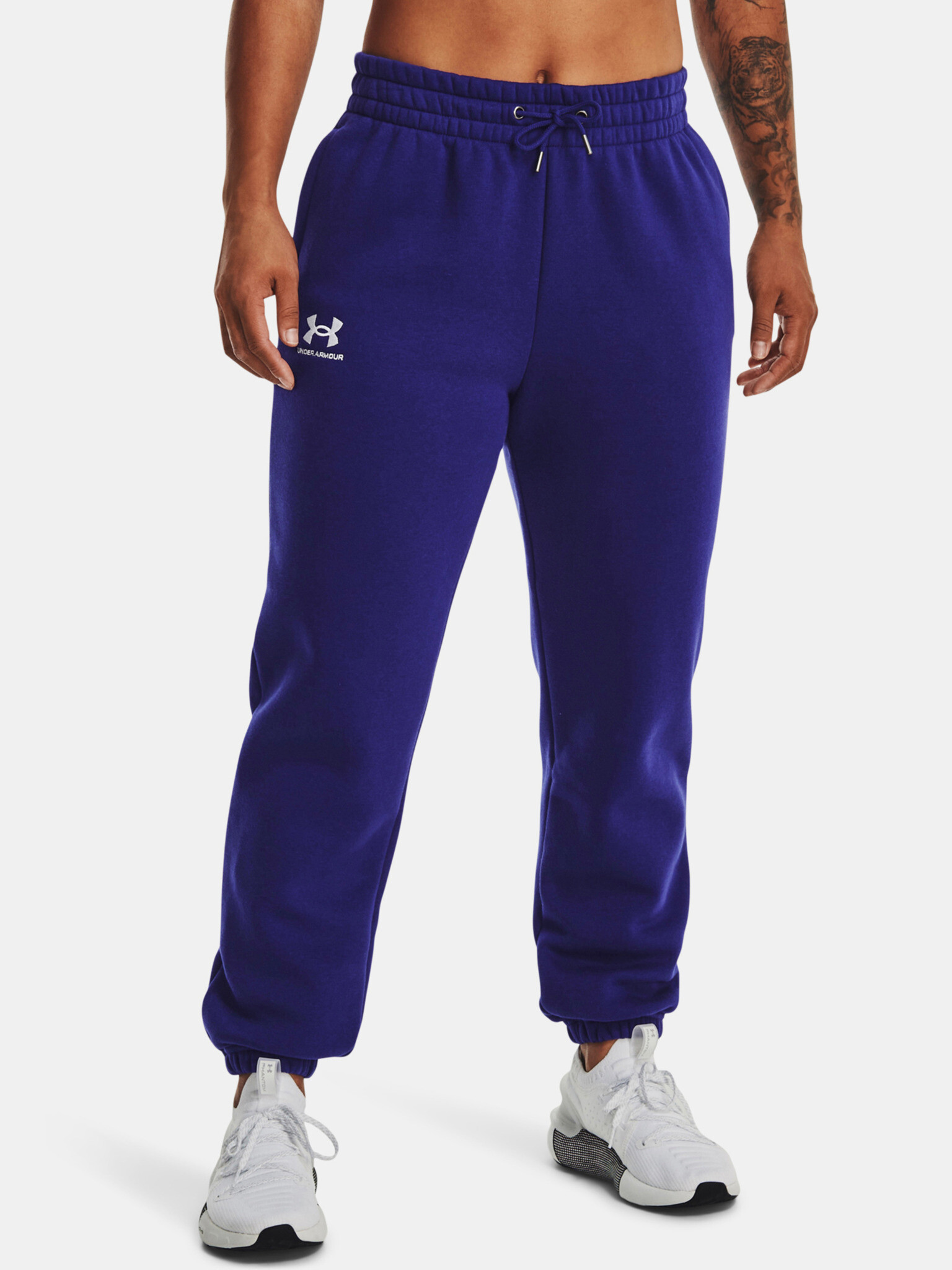 Under Armour Essential Fleece Sweatpants Blue - Pepit.gr