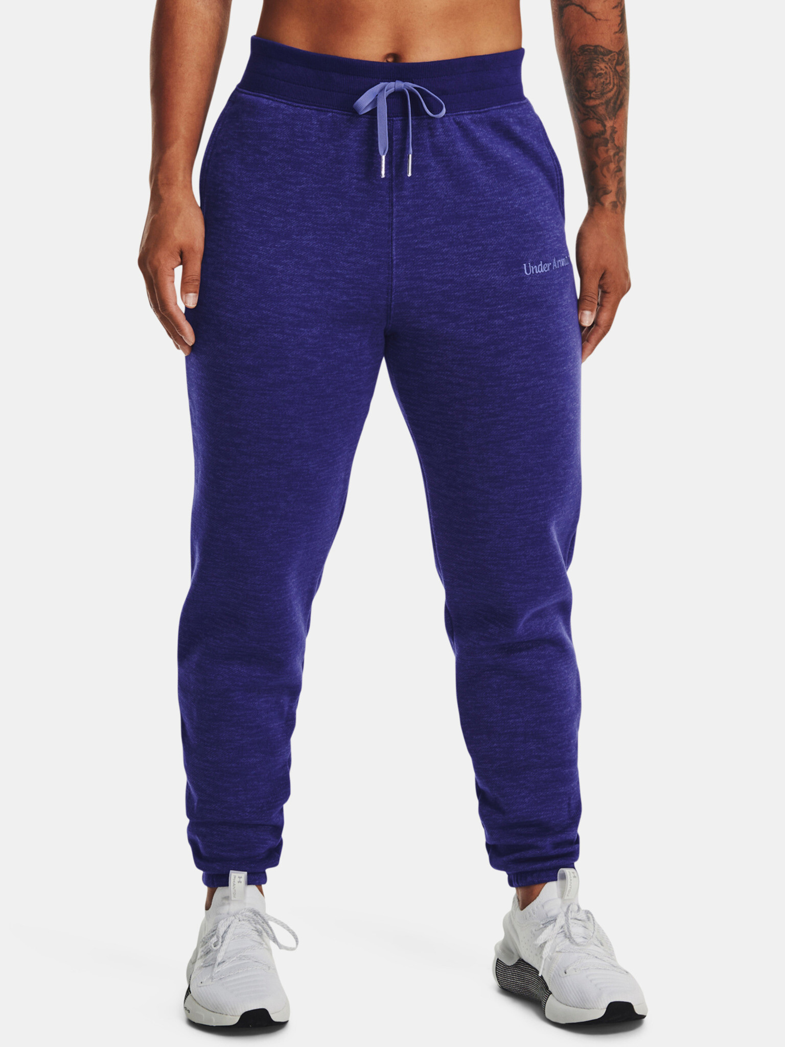 Under Armour Essential Script Trousers Blue - Pepit.gr