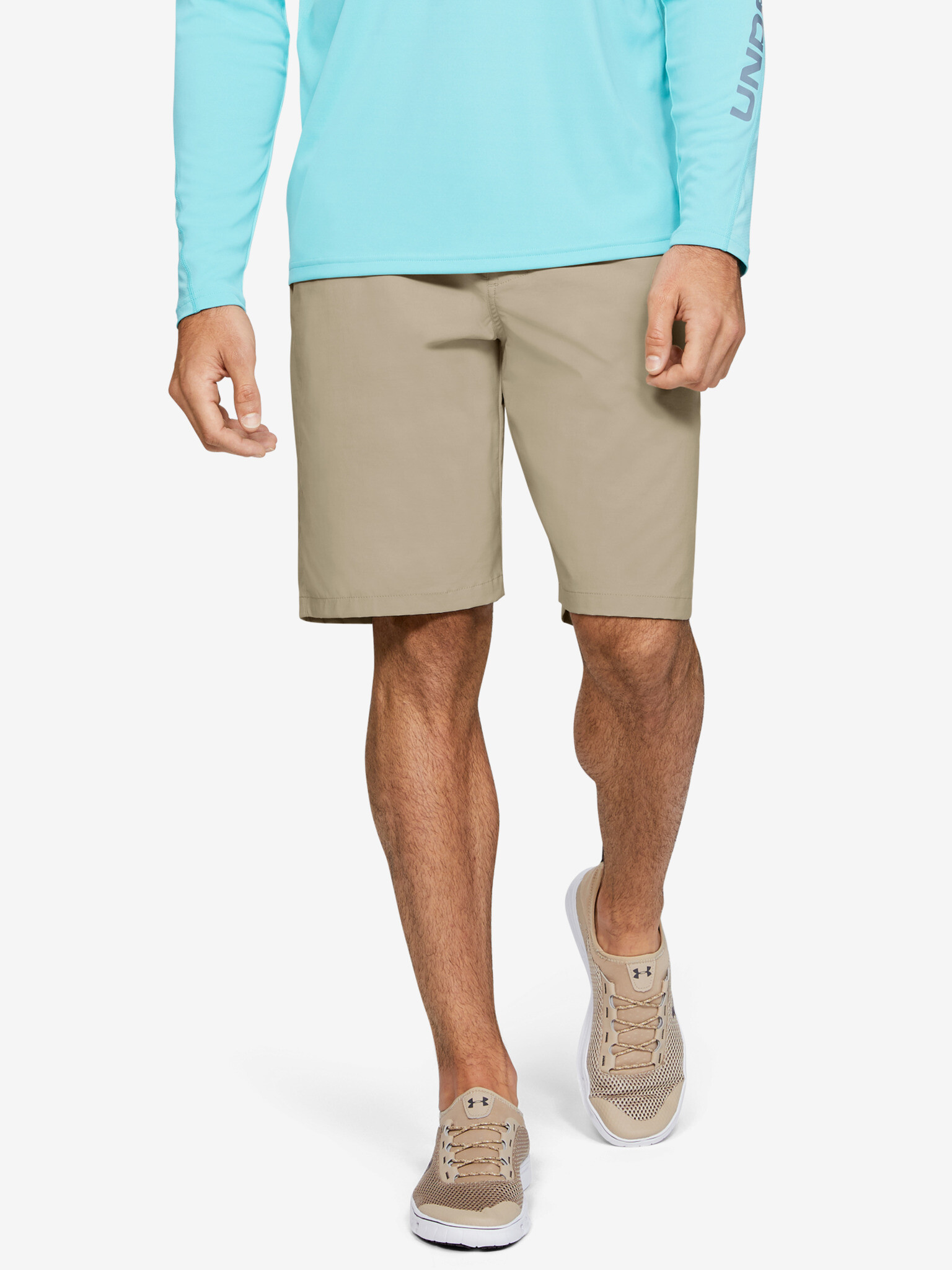 Under Armour Fish Hunter Shorts Beige - Pepit.gr