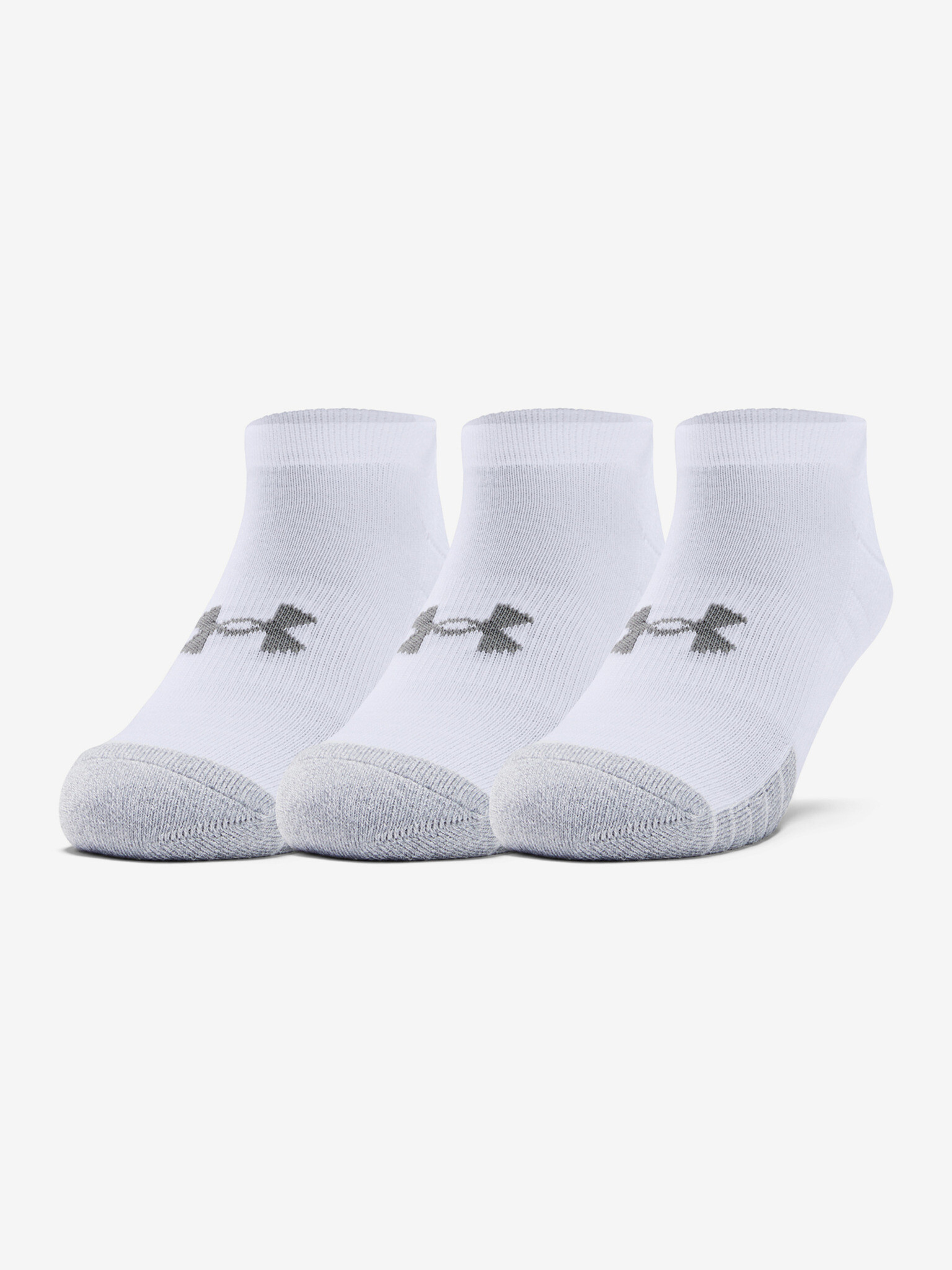 Under Armour Heatgear Set of 3 pairs of socks White - Pepit.gr