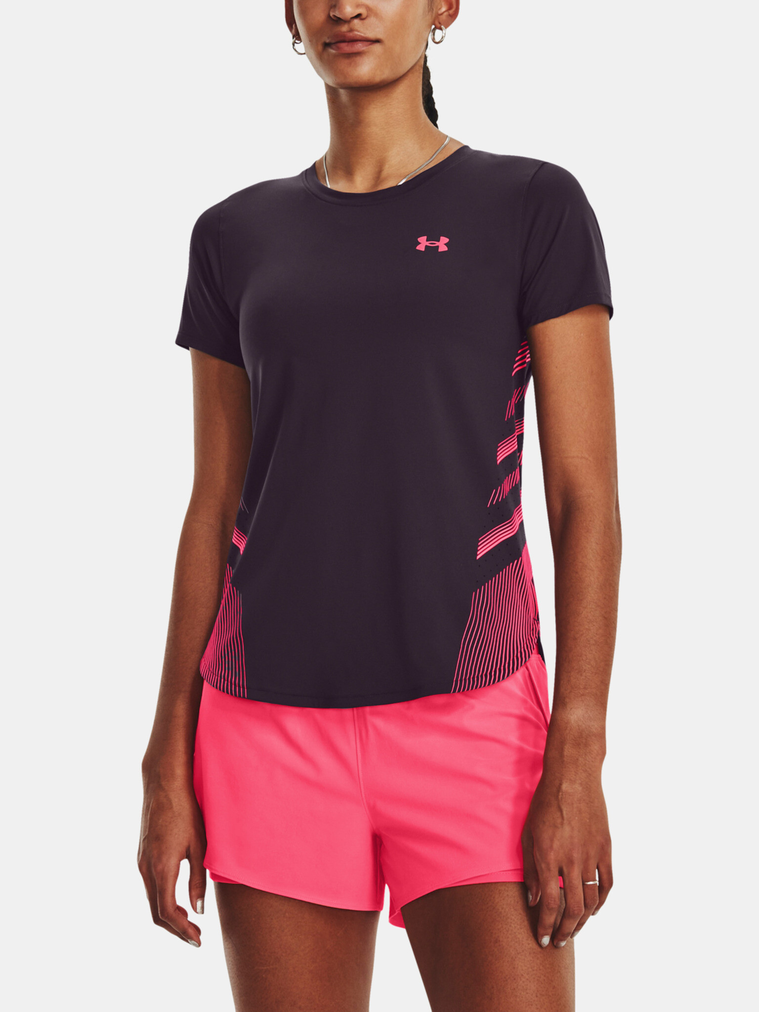 Under Armour Iso-Chill T-shirt Violet - Pepit.gr