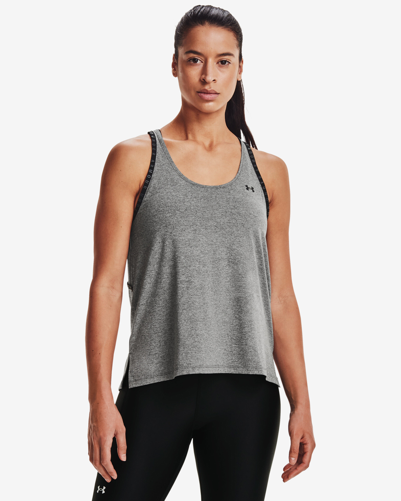 Under Armour Knockout Mesh Back top Grey - Pepit.gr