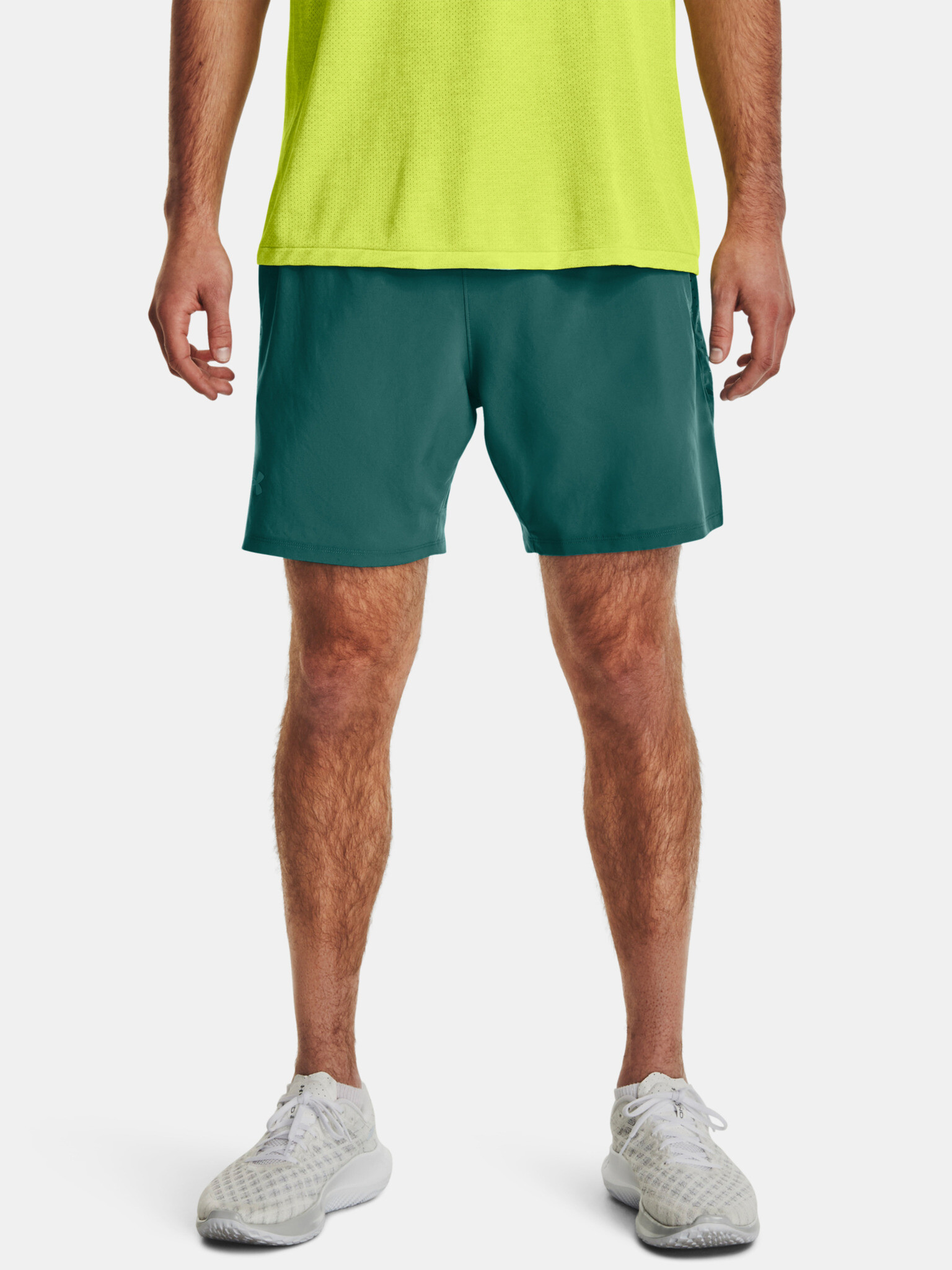 Under Armour Launch Elite 2in1 7'' Short pants Green - Pepit.gr