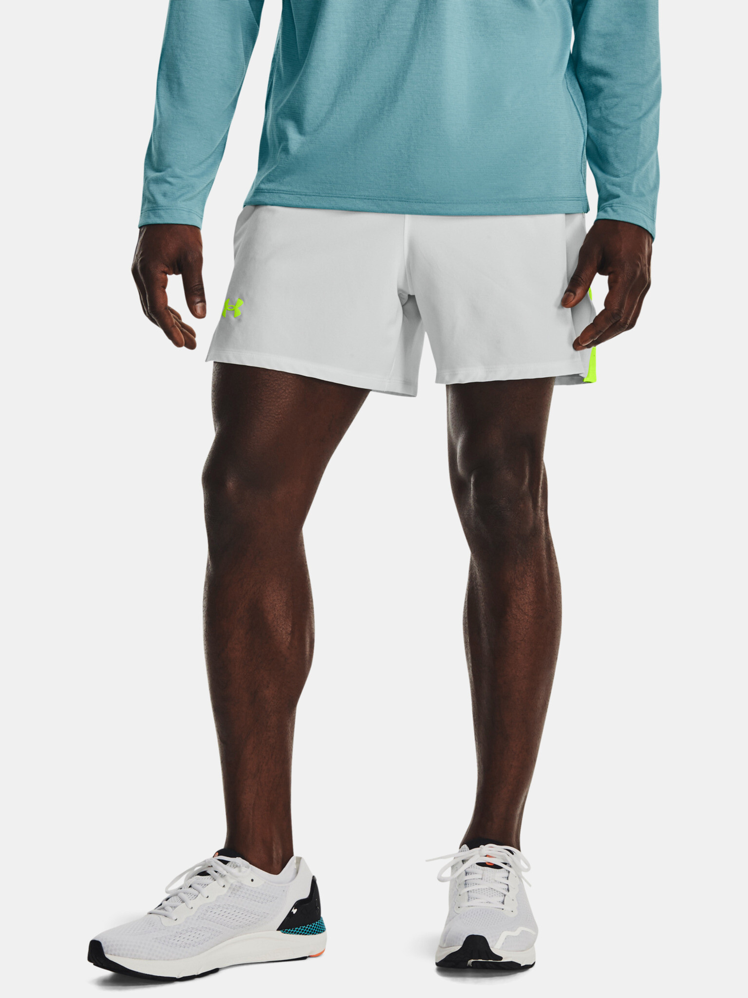 Under Armour Launch Elite 5'' Short pants Grey - Pepit.gr