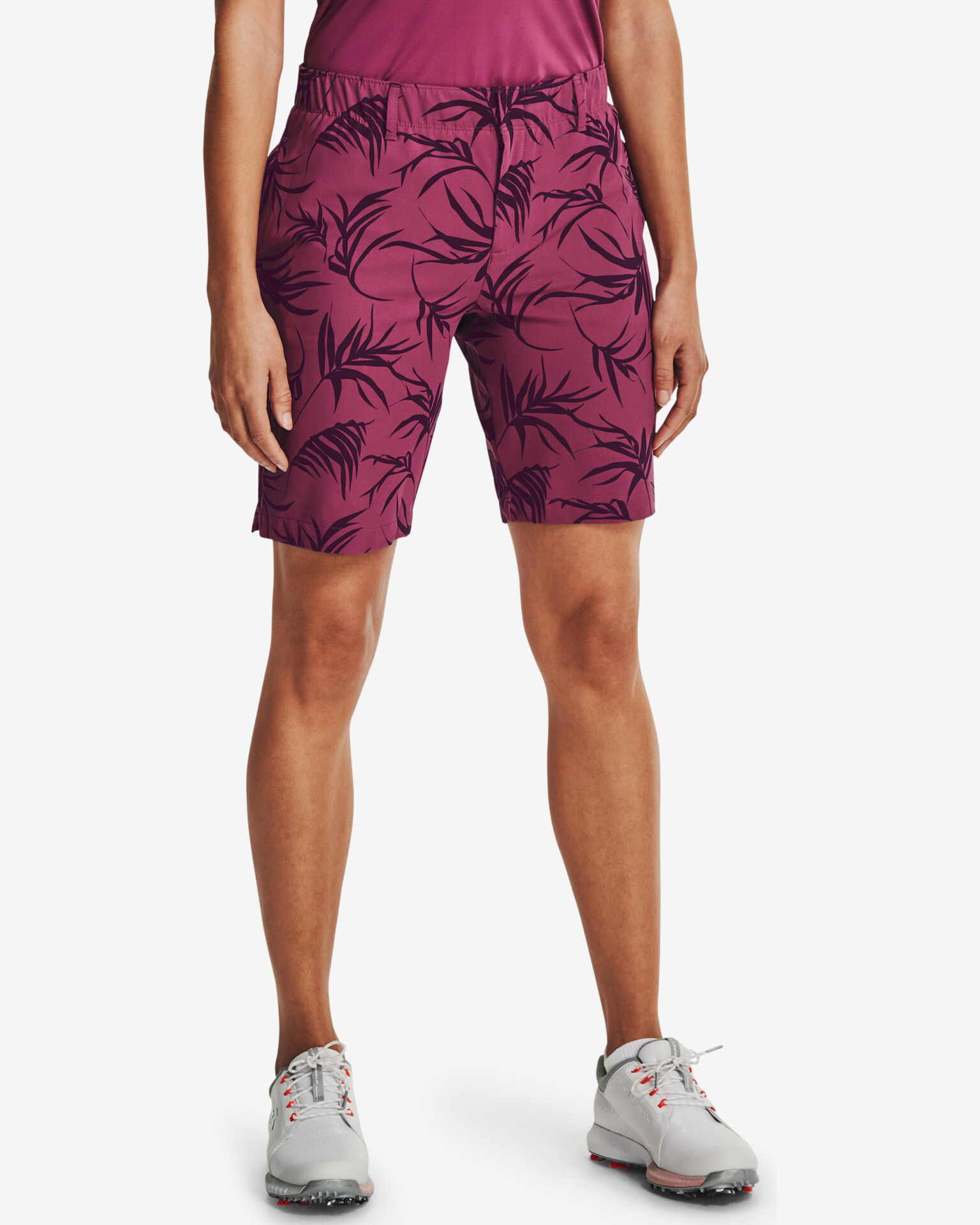 Under Armour Links Printed Shorts Red - Pepit.gr