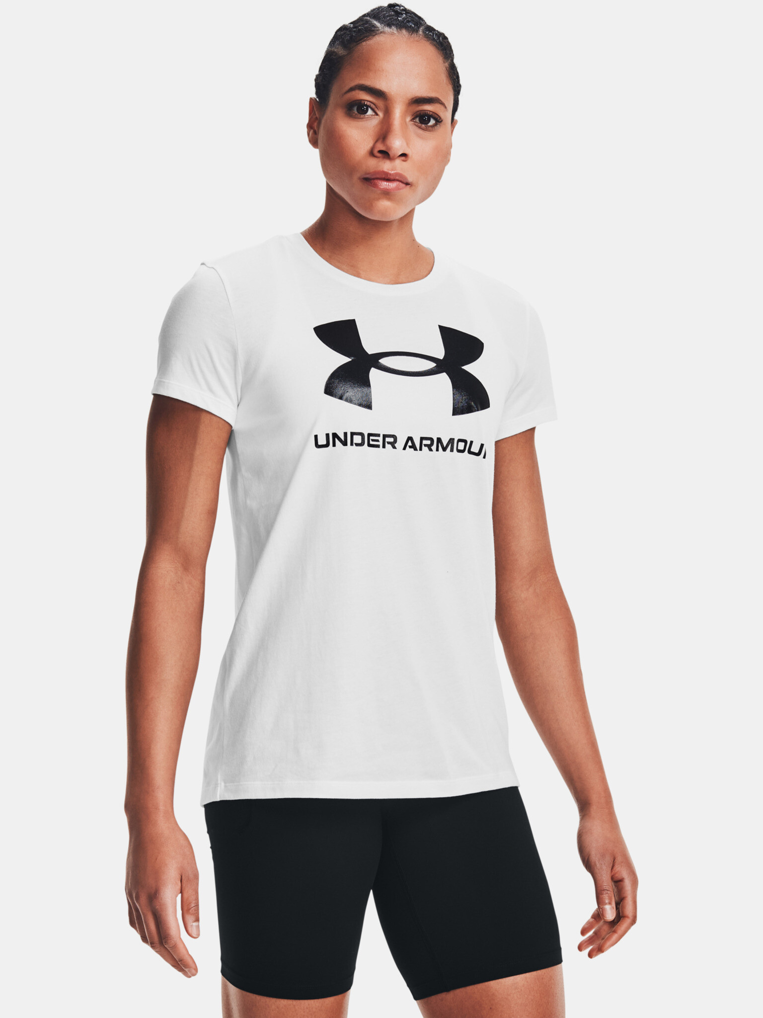 Under Armour Live Sportstyle Graphic SSC T-shirt White - Pepit.gr