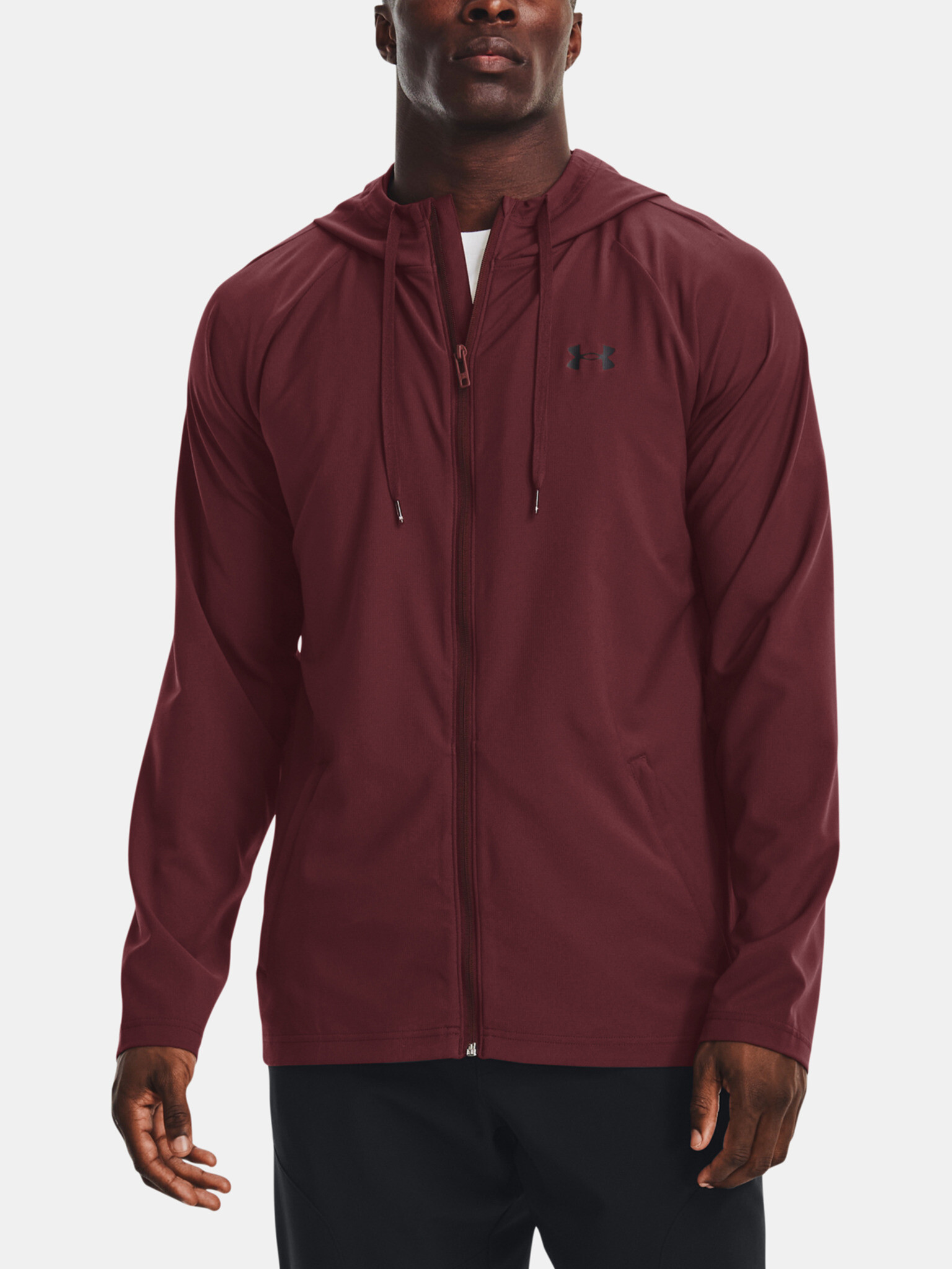 Under Armour Perforated Sweatshirt Red - Pepit.gr