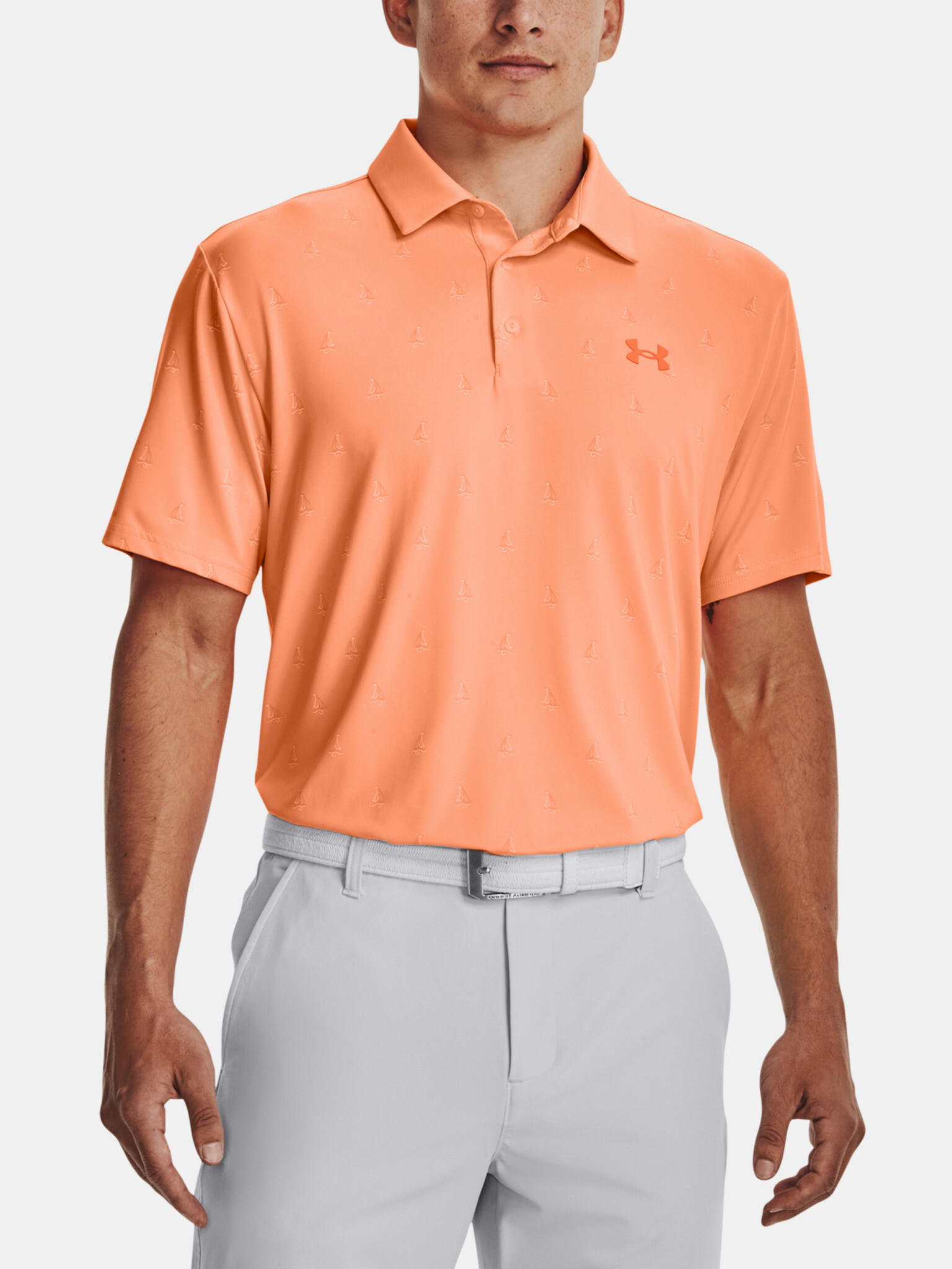 Under Armour Playoff 3.0 Polo Shirt Orange - Pepit.gr