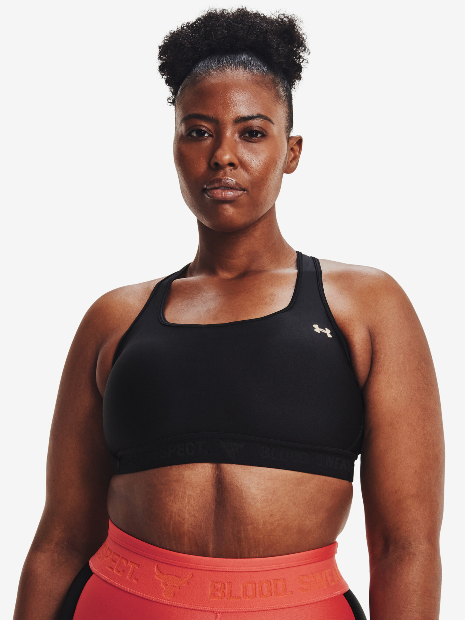 Under Armour Project Rock Bra Blue - Pepit.gr