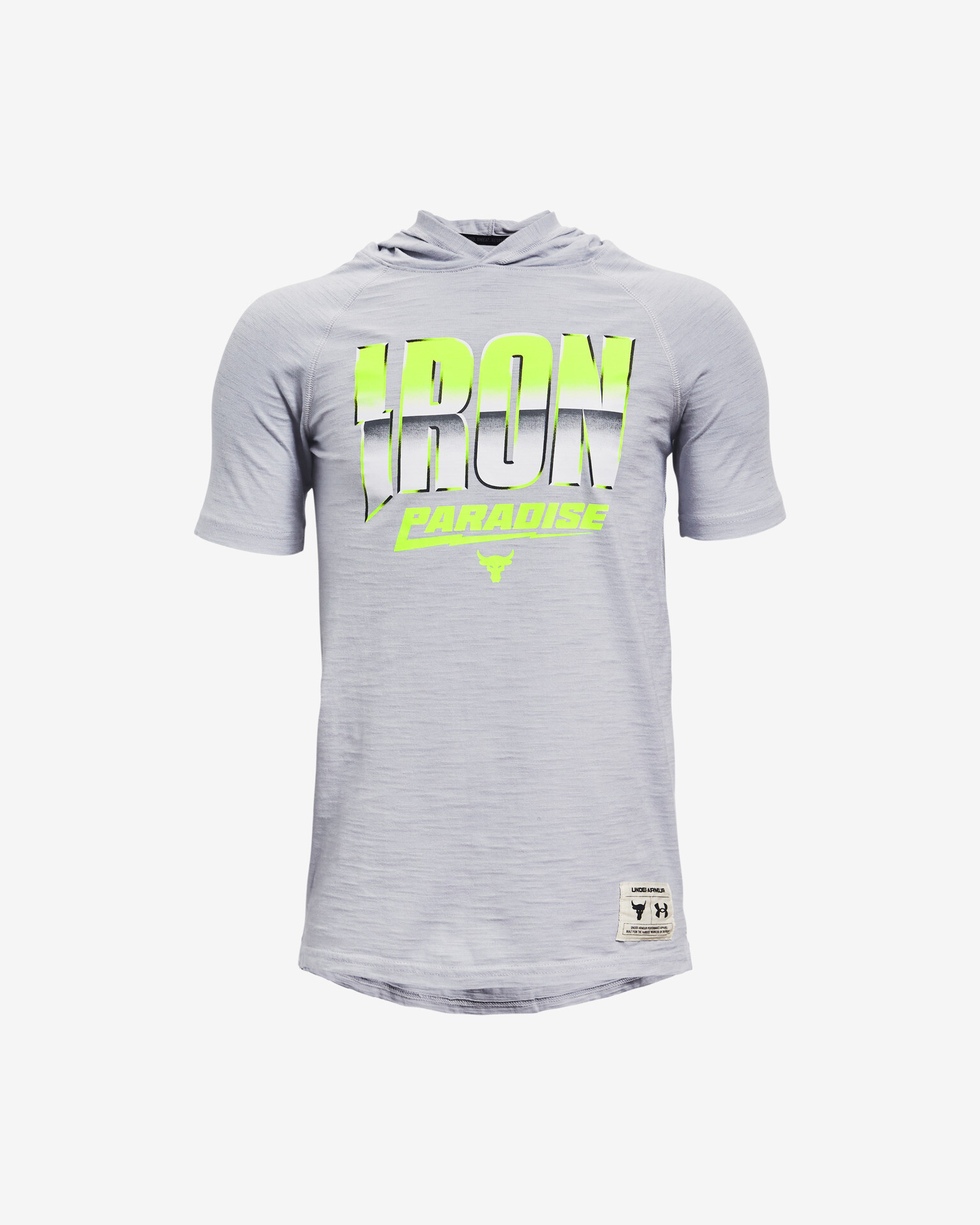 Under Armour Project Rock Charged Cotton® Kids T-shirt Grey - Pepit.gr