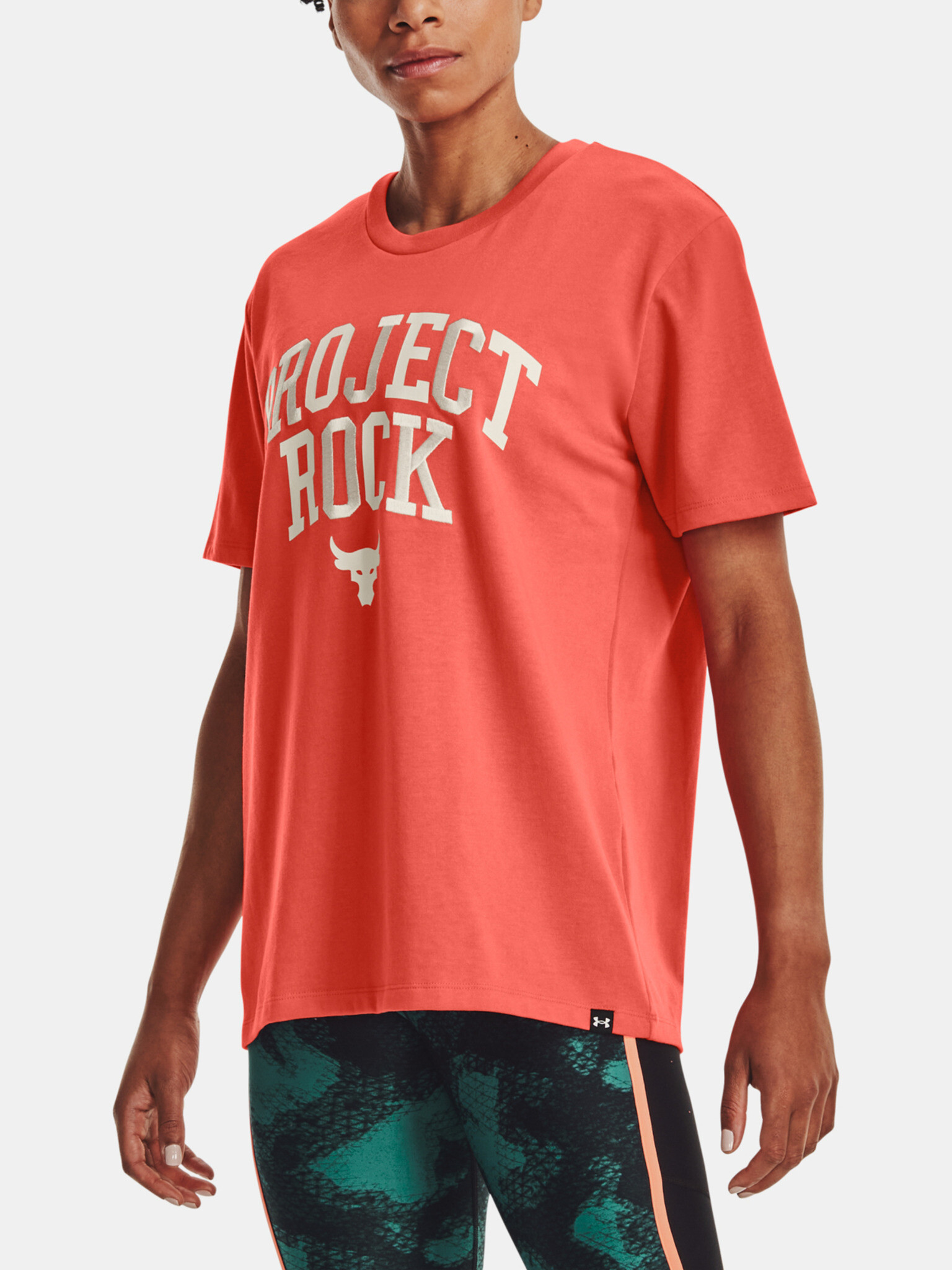 Under Armour Project Rock Hwt Campus T T-shirt Red - Pepit.gr