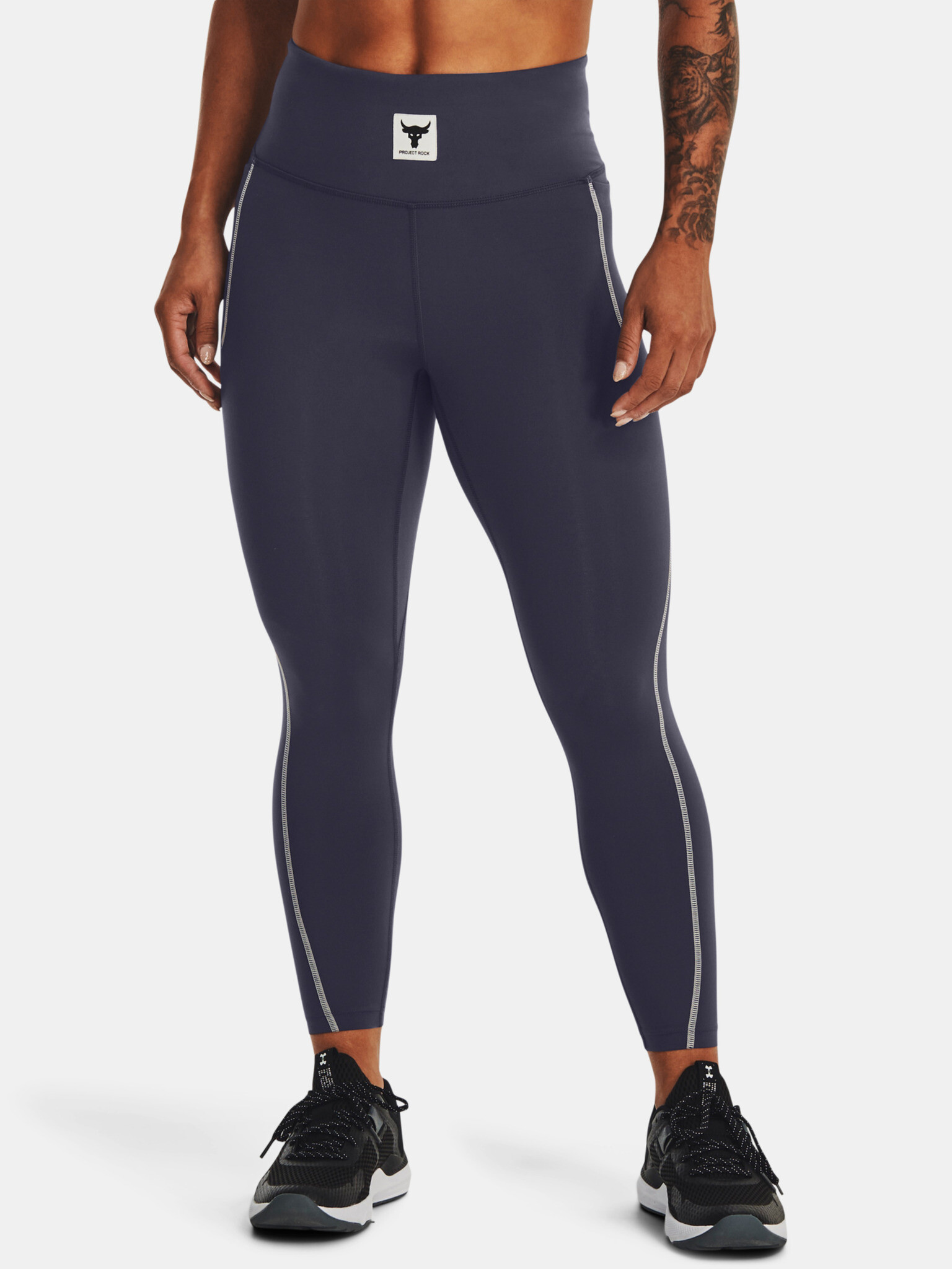 Under Armour Project Rock Meridian Ankl Leggings Grey - Pepit.gr