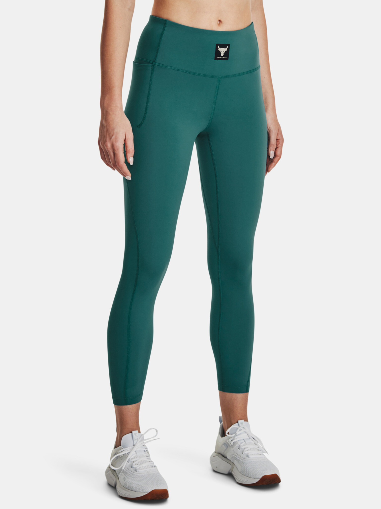 Under Armour Project Rock Meridian Ankl Lgn Leggings Green - Pepit.gr