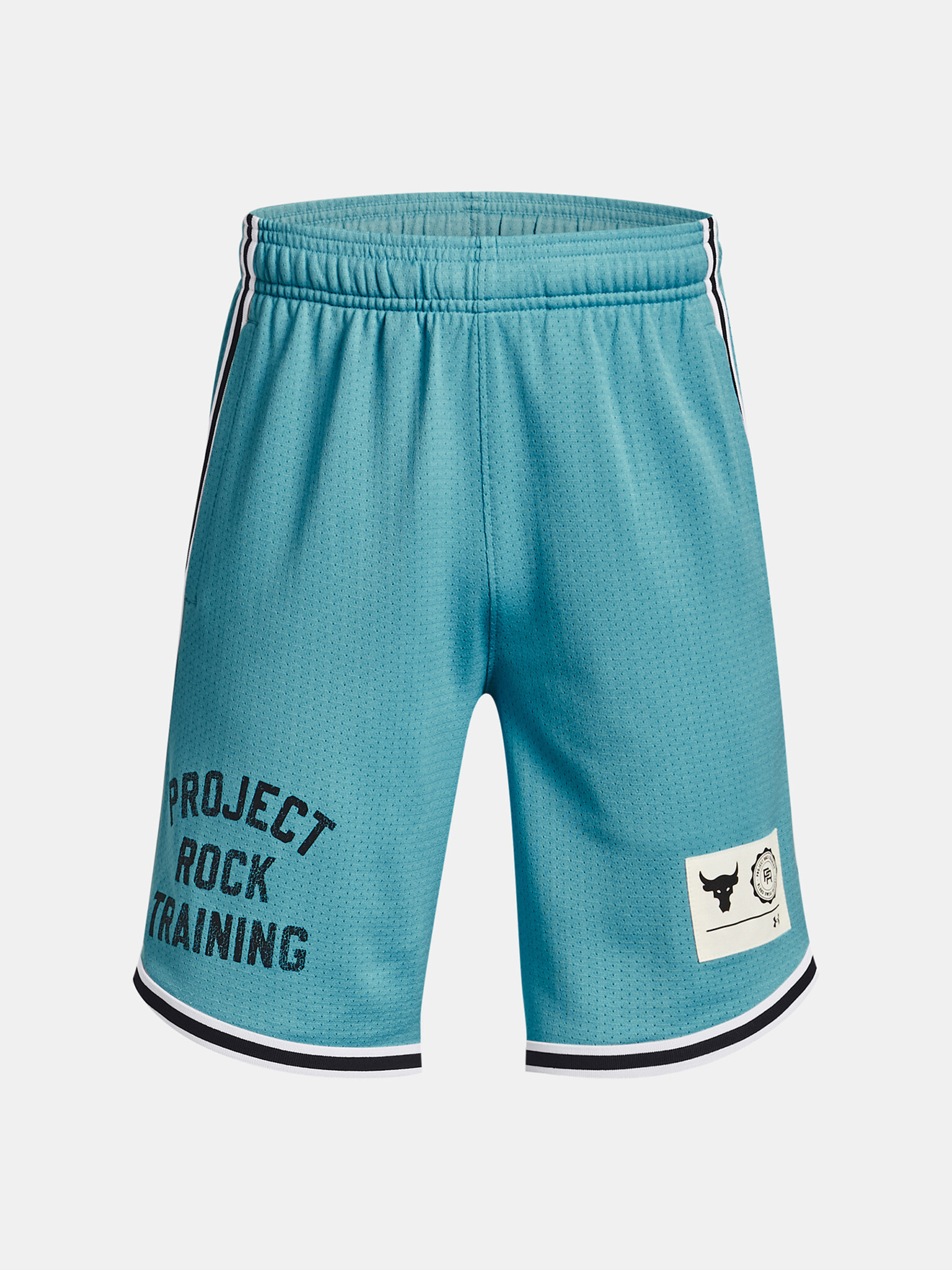 Under Armour Project Rock Penny Mesh TG Kids Shorts Blue - Pepit.gr