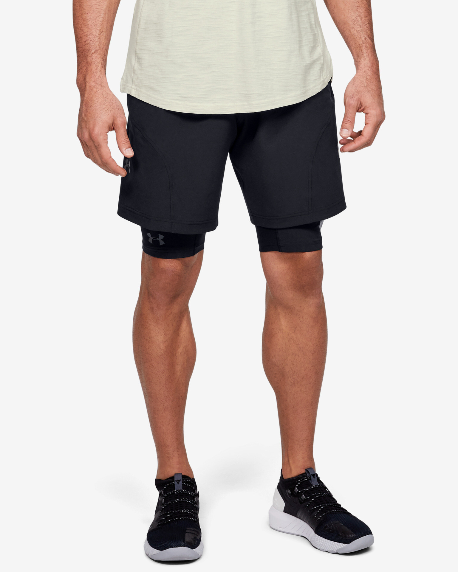 Under Armour Project Rock Short pants Black - Pepit.gr