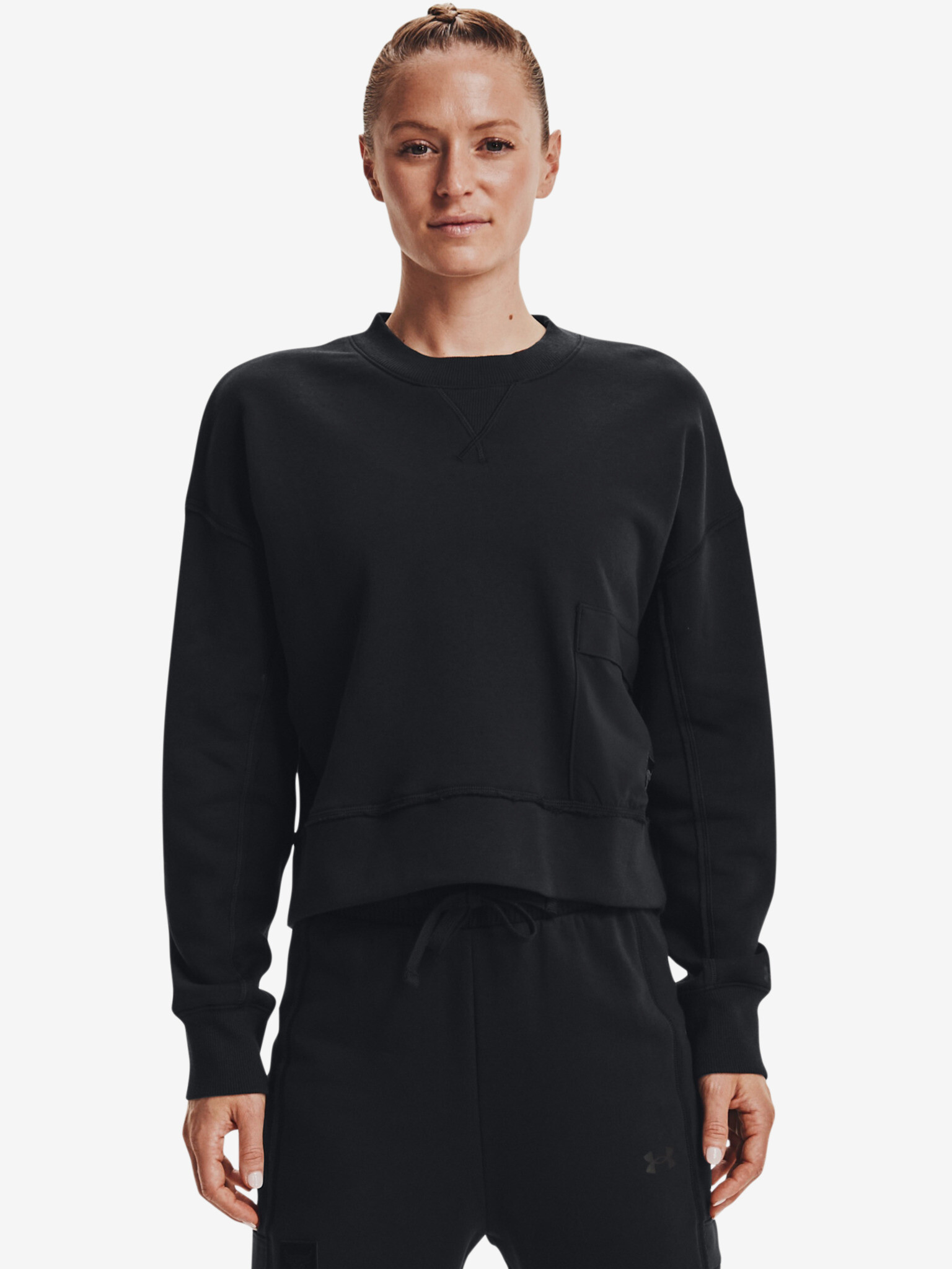 Under Armour Project Rock Sweatshirt Black - Pepit.gr