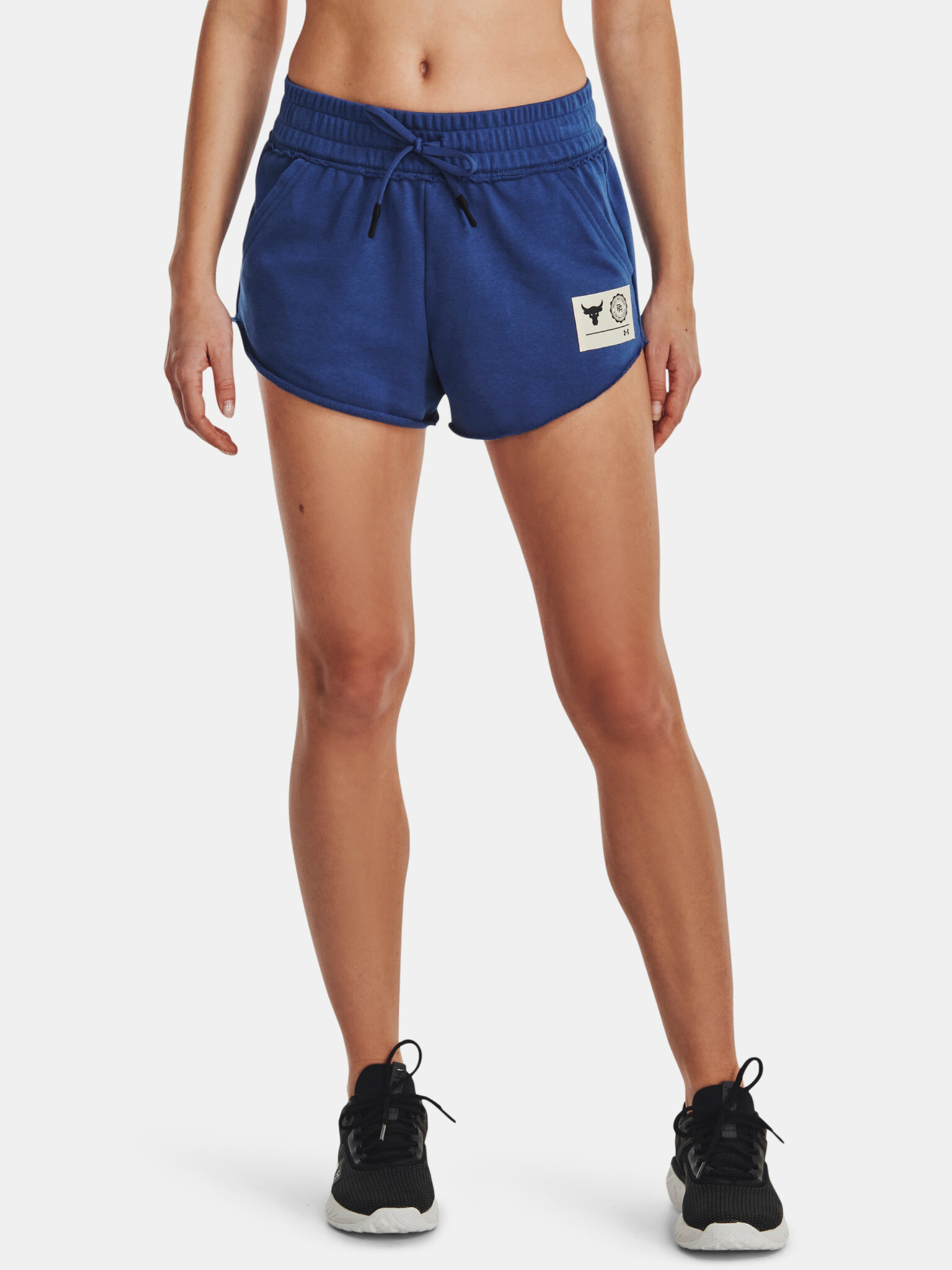 Under Armour Project Rock Terry Shorts Blue - Pepit.gr