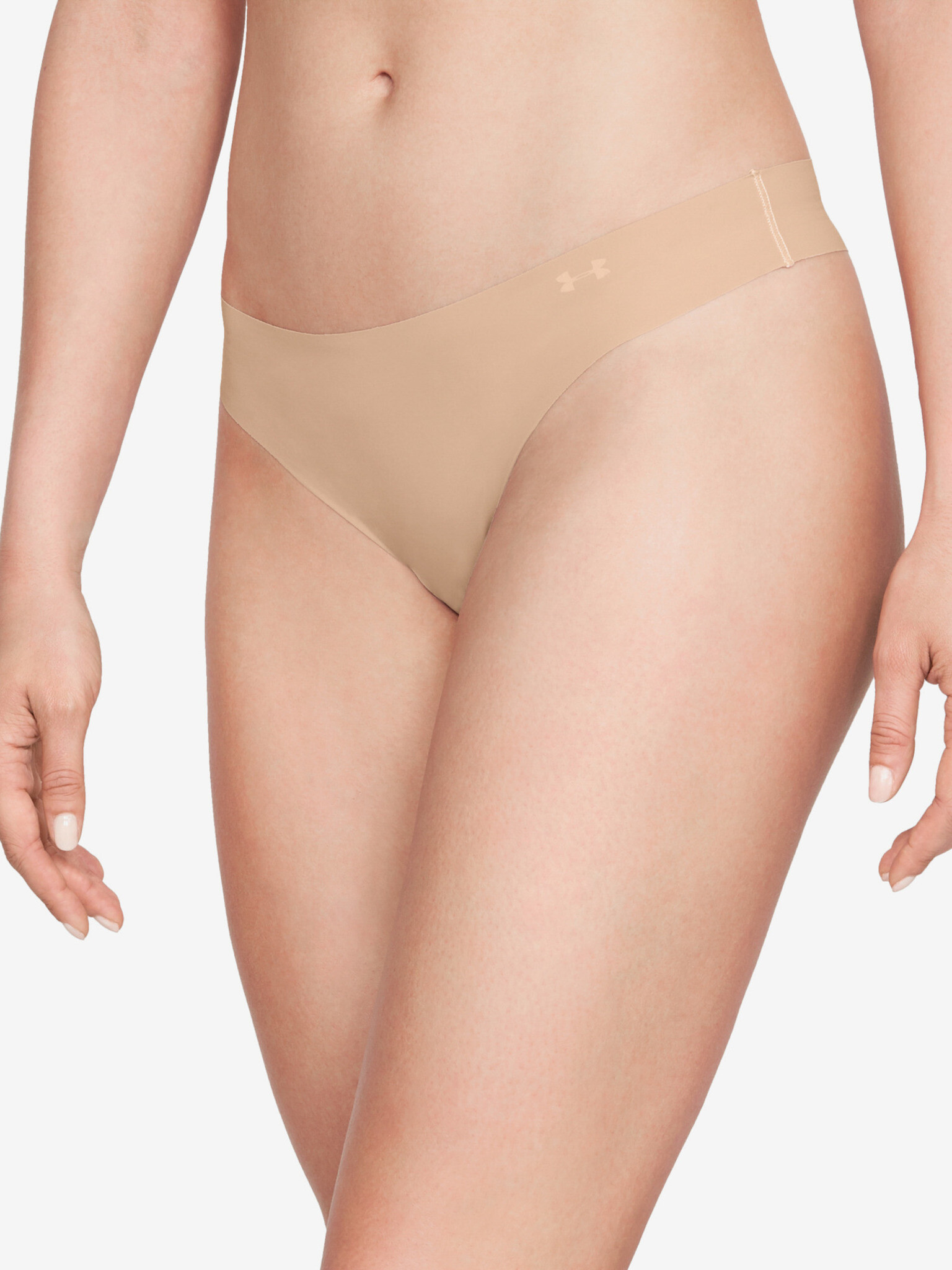 Under Armour Pure Stretch Briefs 3 Piece Beige - Pepit.gr