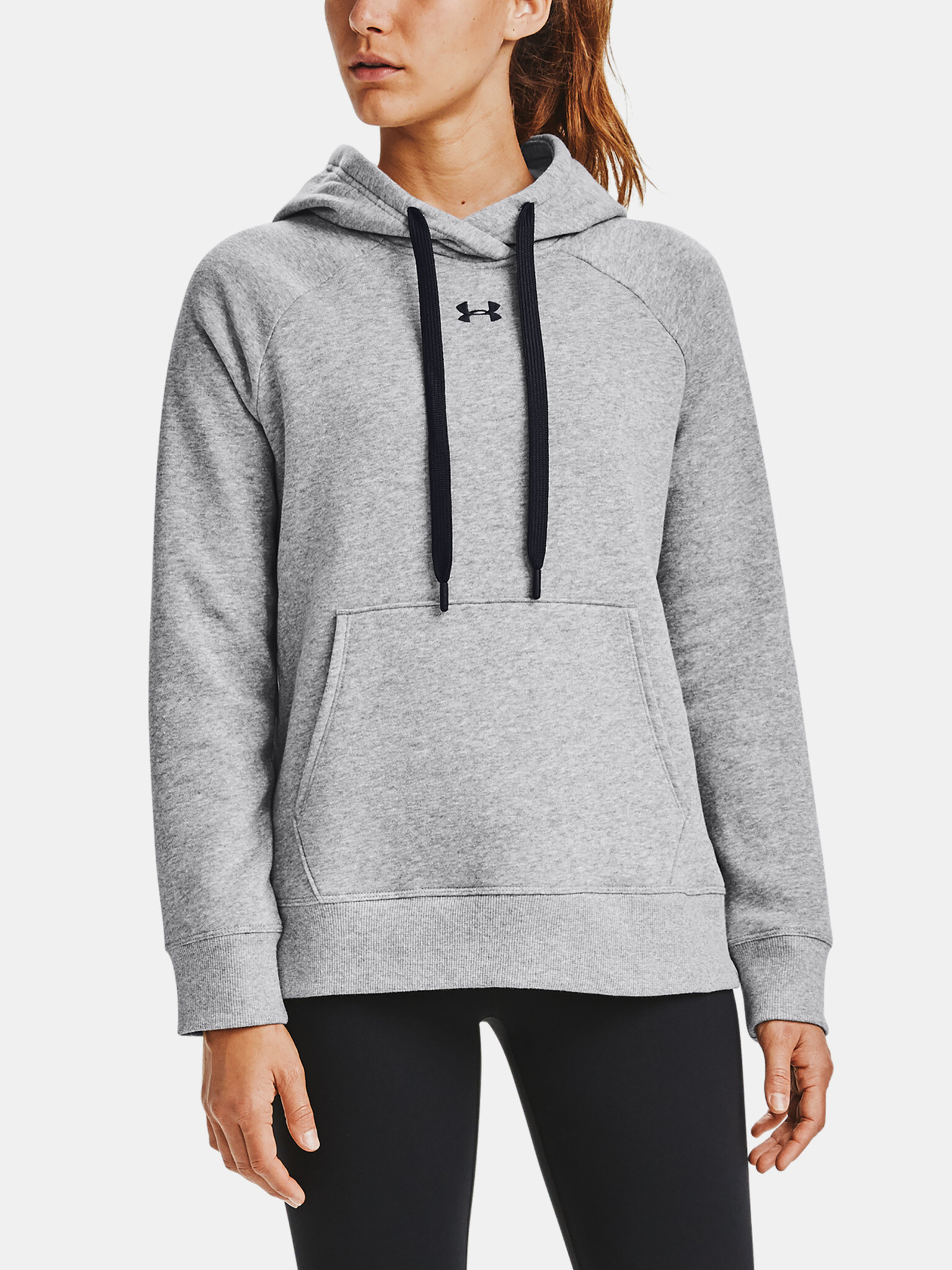 Under Armour Rival Fleece HB Hoodie Sweatshirt Grey - Pepit.gr