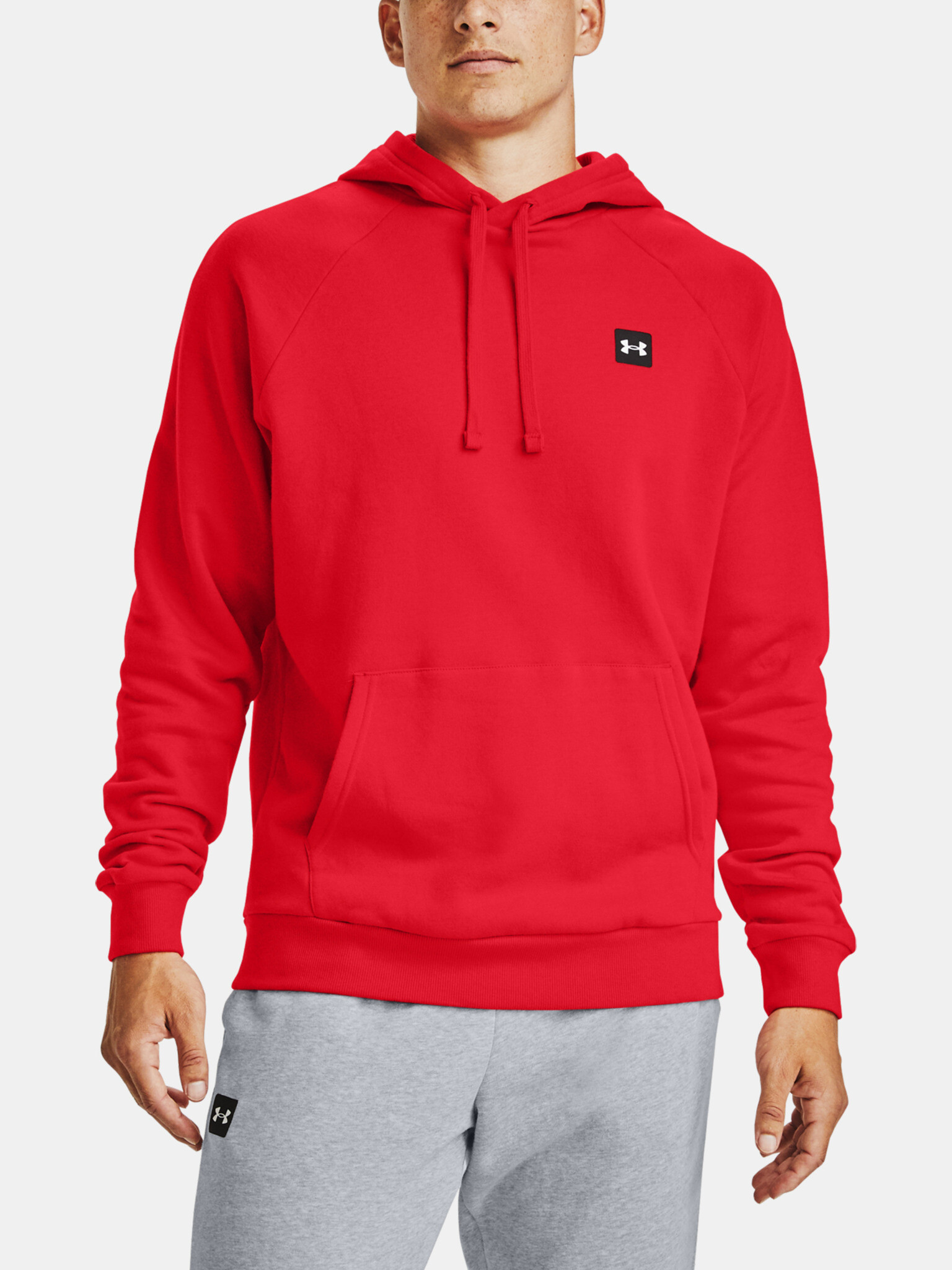 Under Armour Rival Fleece Hoodie Sweatshirt Red - Pepit.gr