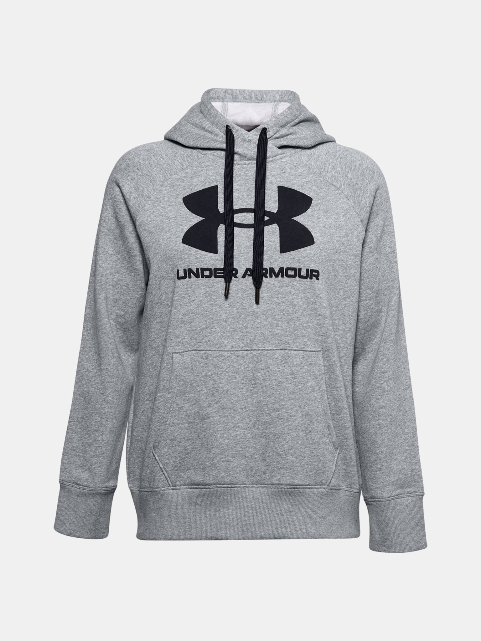 Under Armour Rival Fleece Logo Hoodie Sweatshirt Grey - Pepit.gr