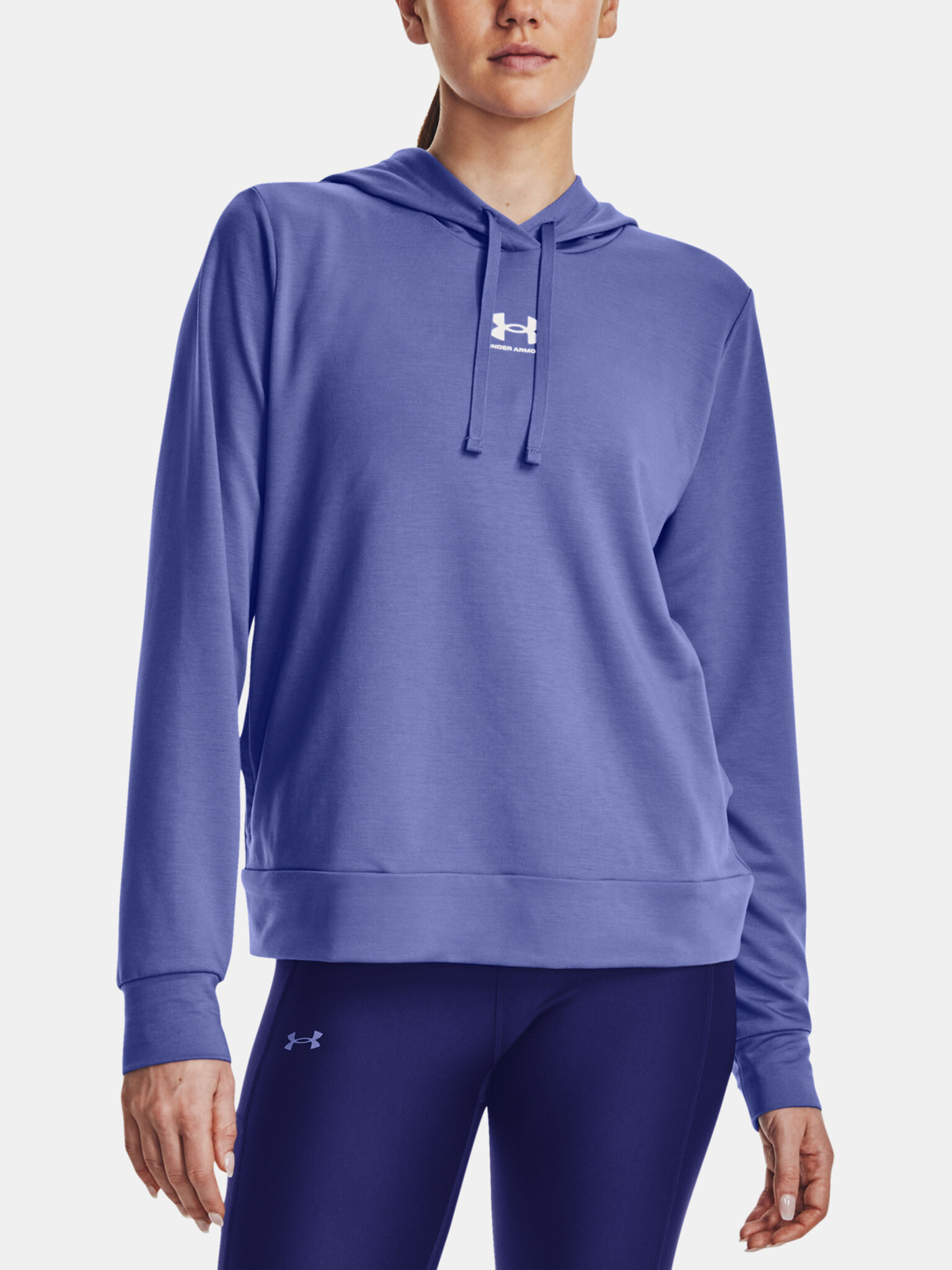 Under Armour Rival Terry Hoodie Sweatshirt Blue - Pepit.gr