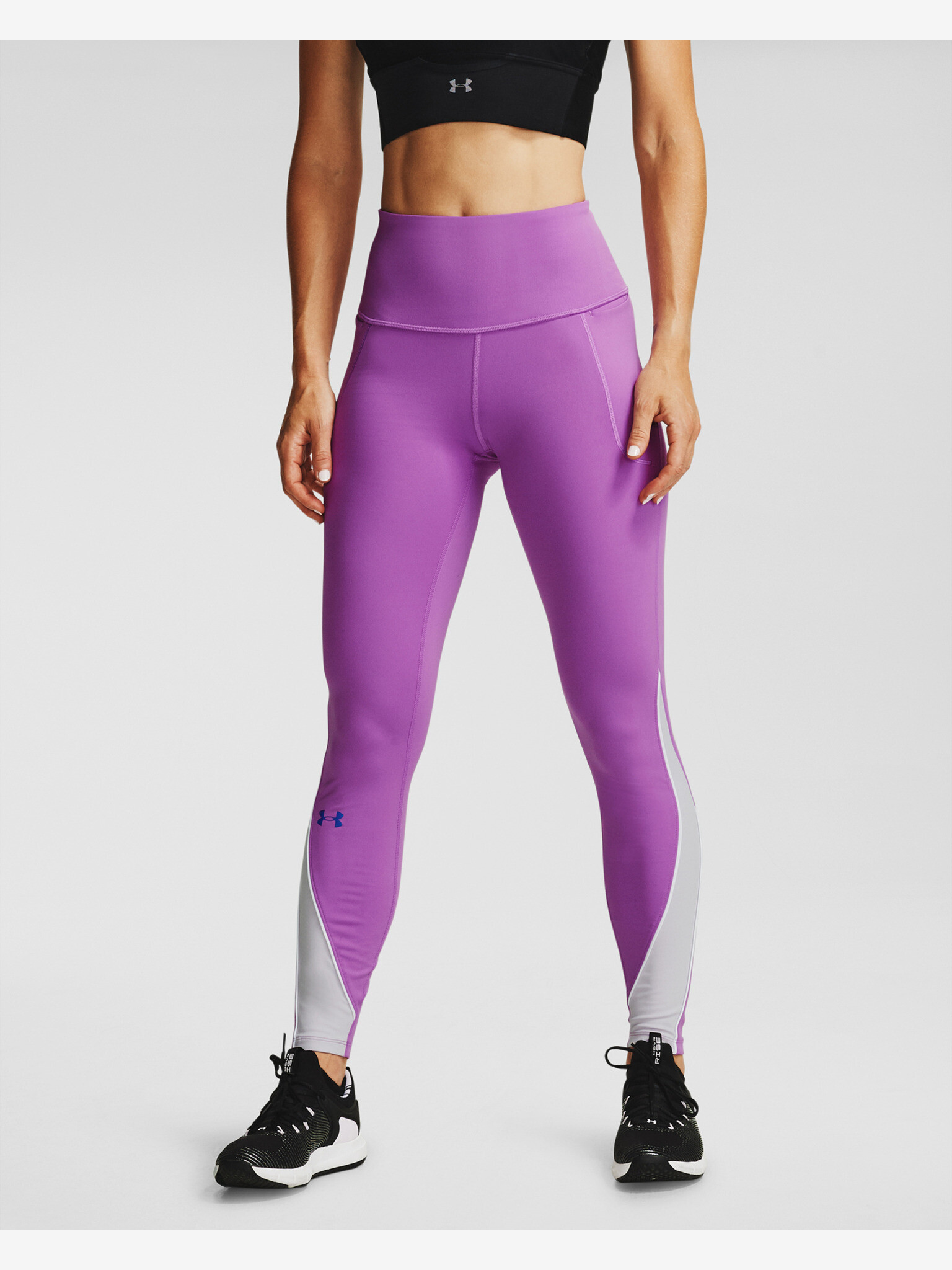 Under Armour RUSH™ Leggings Violet - Pepit.gr