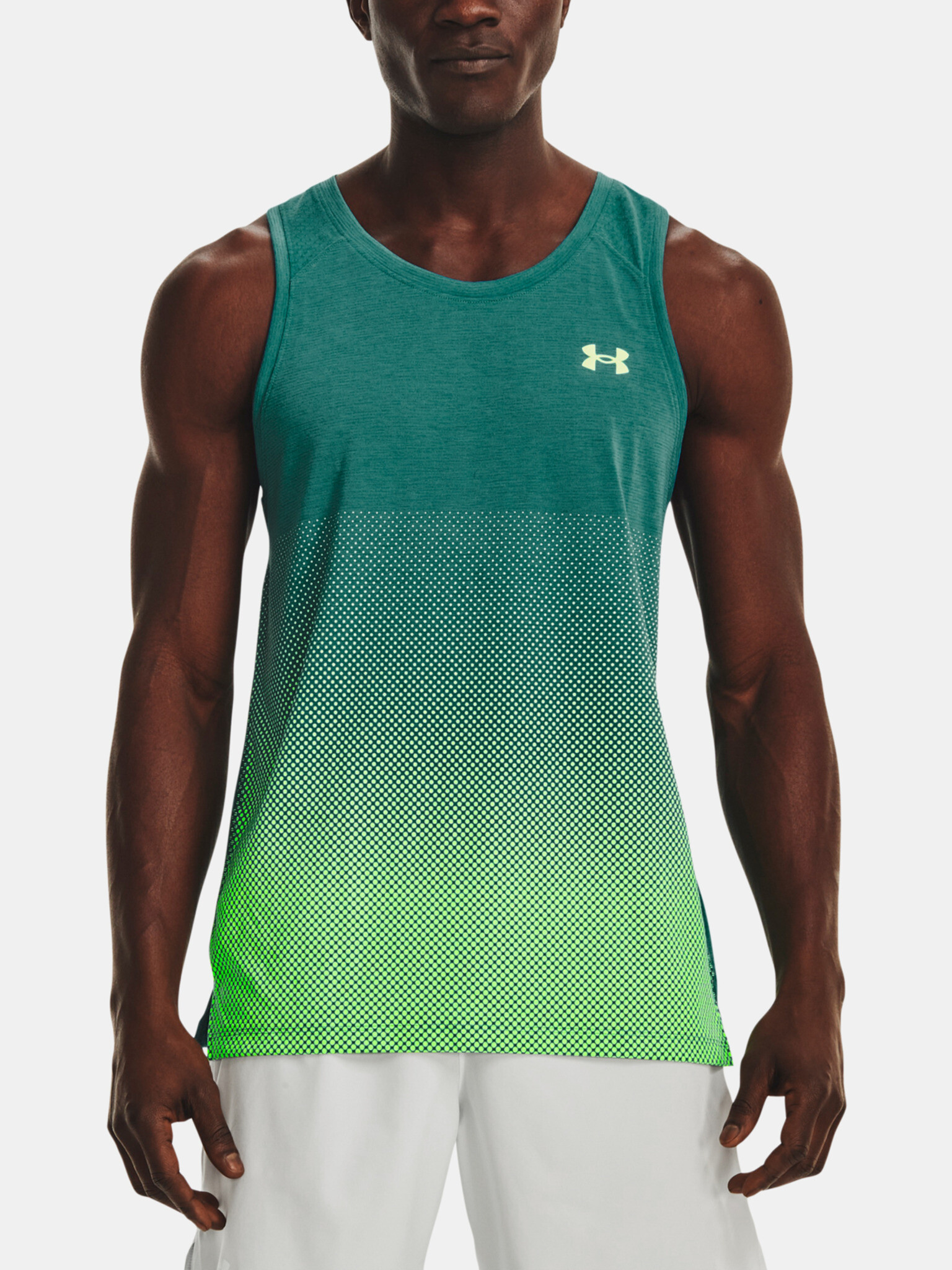 Under Armour Streaker Top Green - Pepit.gr