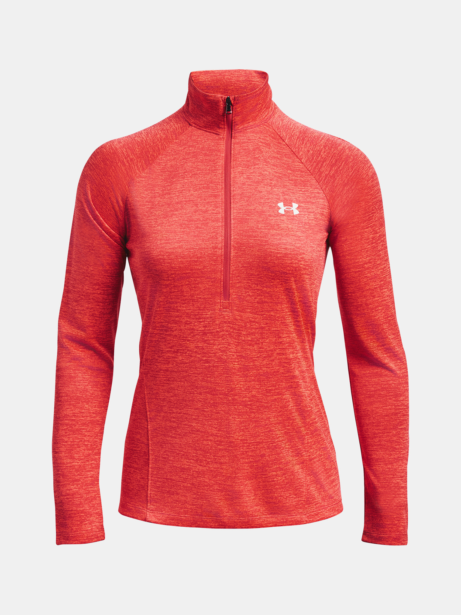 Under Armour Tech 1/2 Zip Twist T-shirt Red - Pepit.gr