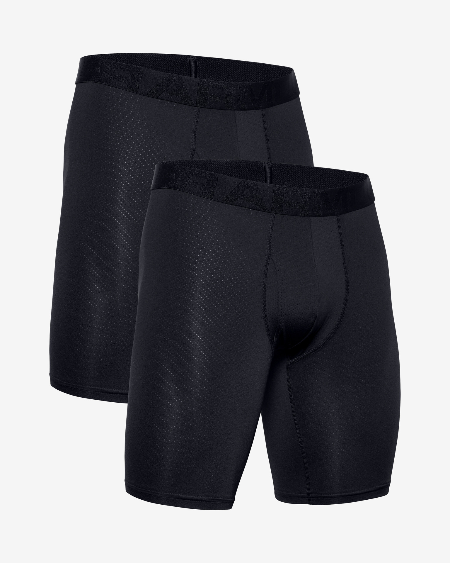 Under Armour Tech Mesh 9" Boxers 2 pcs Black - Pepit.gr