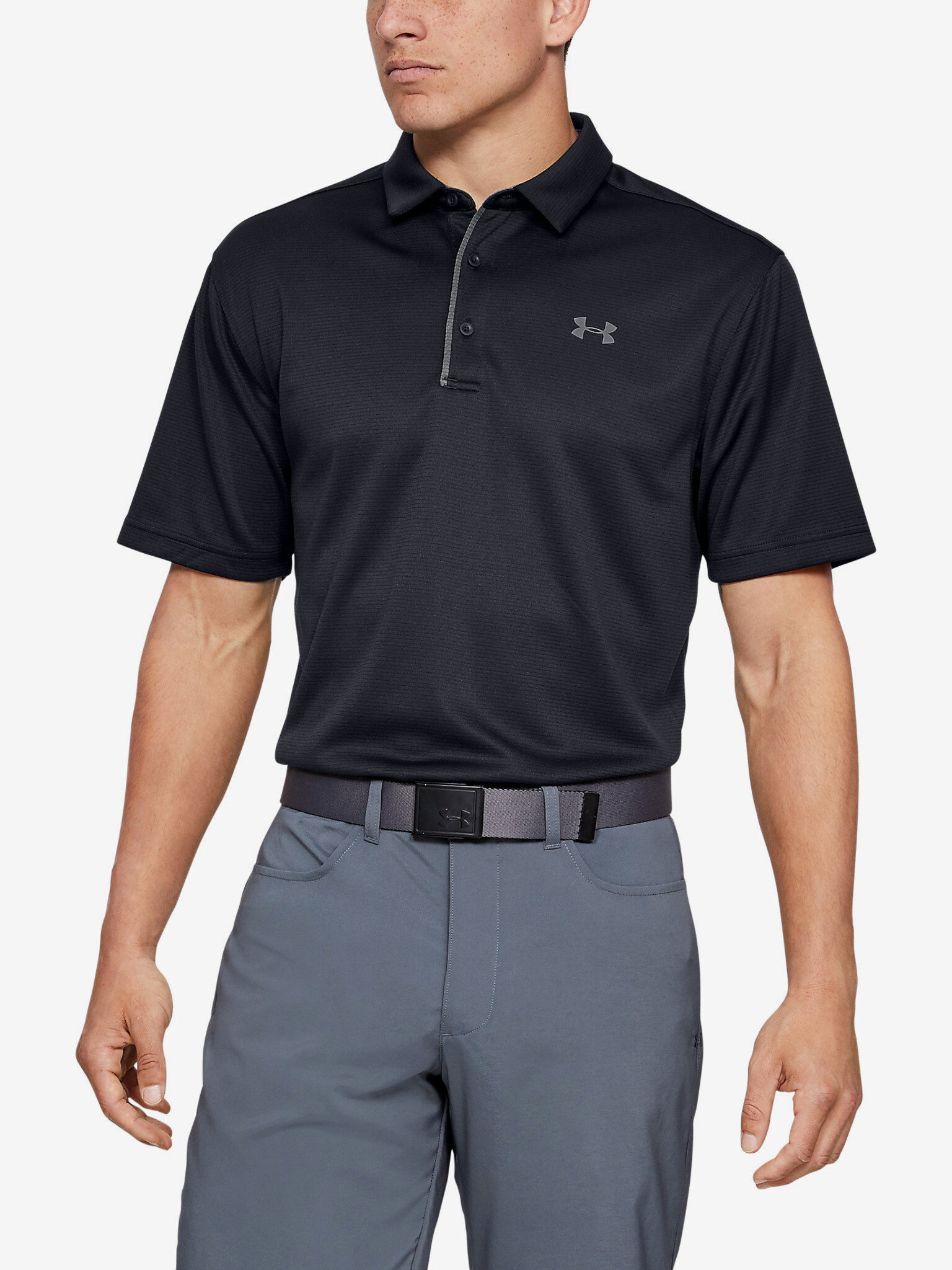 Under Armour Tech™ Polo shirt Black - Pepit.gr