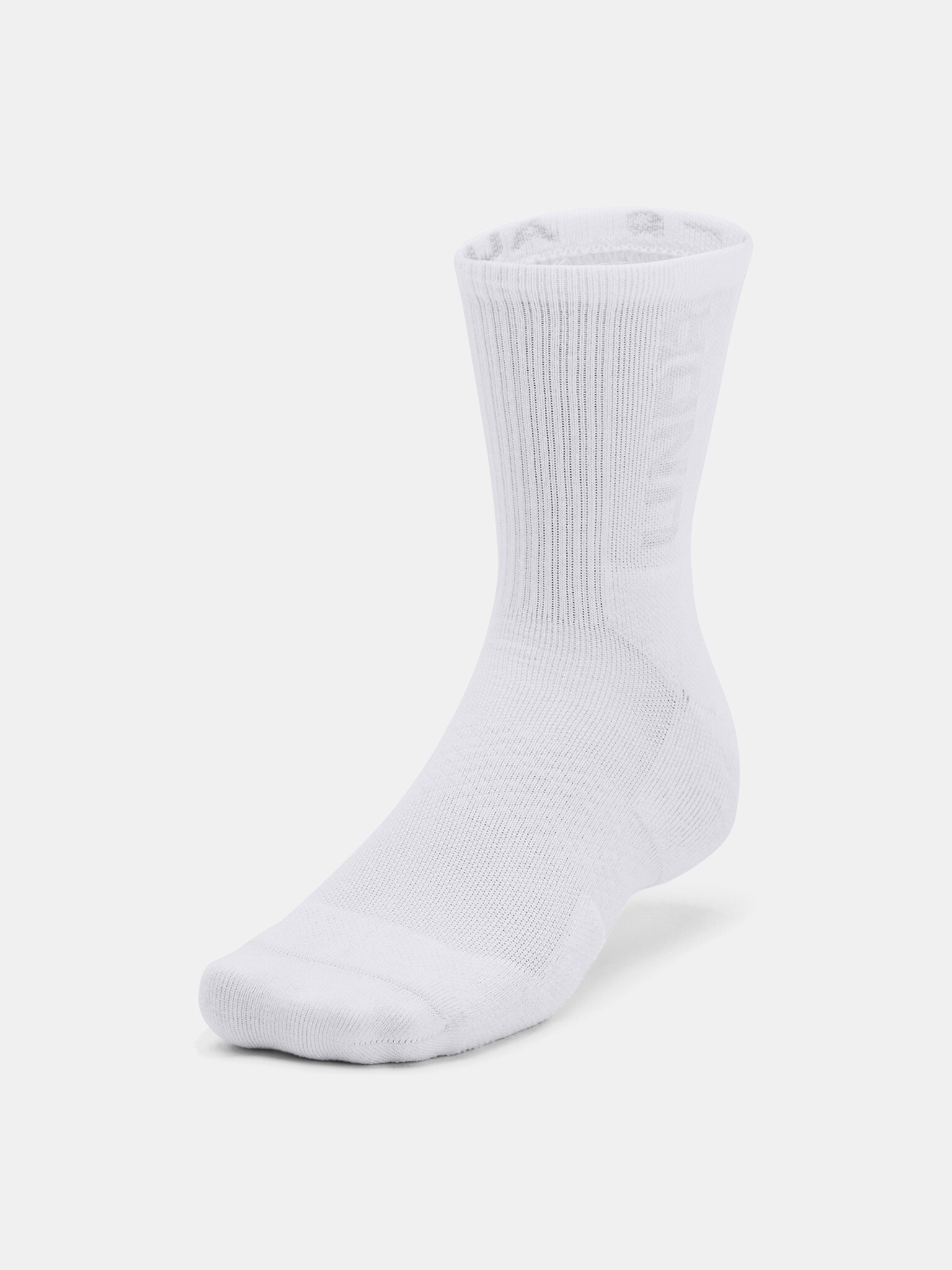 Under Armour UA 3-Maker Mid-Crew Set of 3 pairs of socks White - Pepit.gr