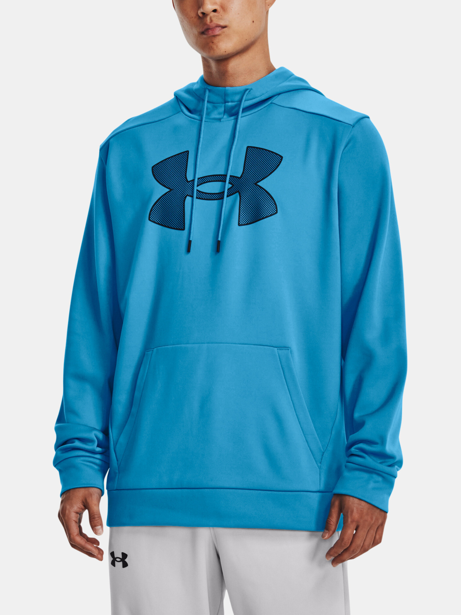 Under Armour UA Armour Fleece Big Logo HD Sweatshirt Blue - Pepit.gr