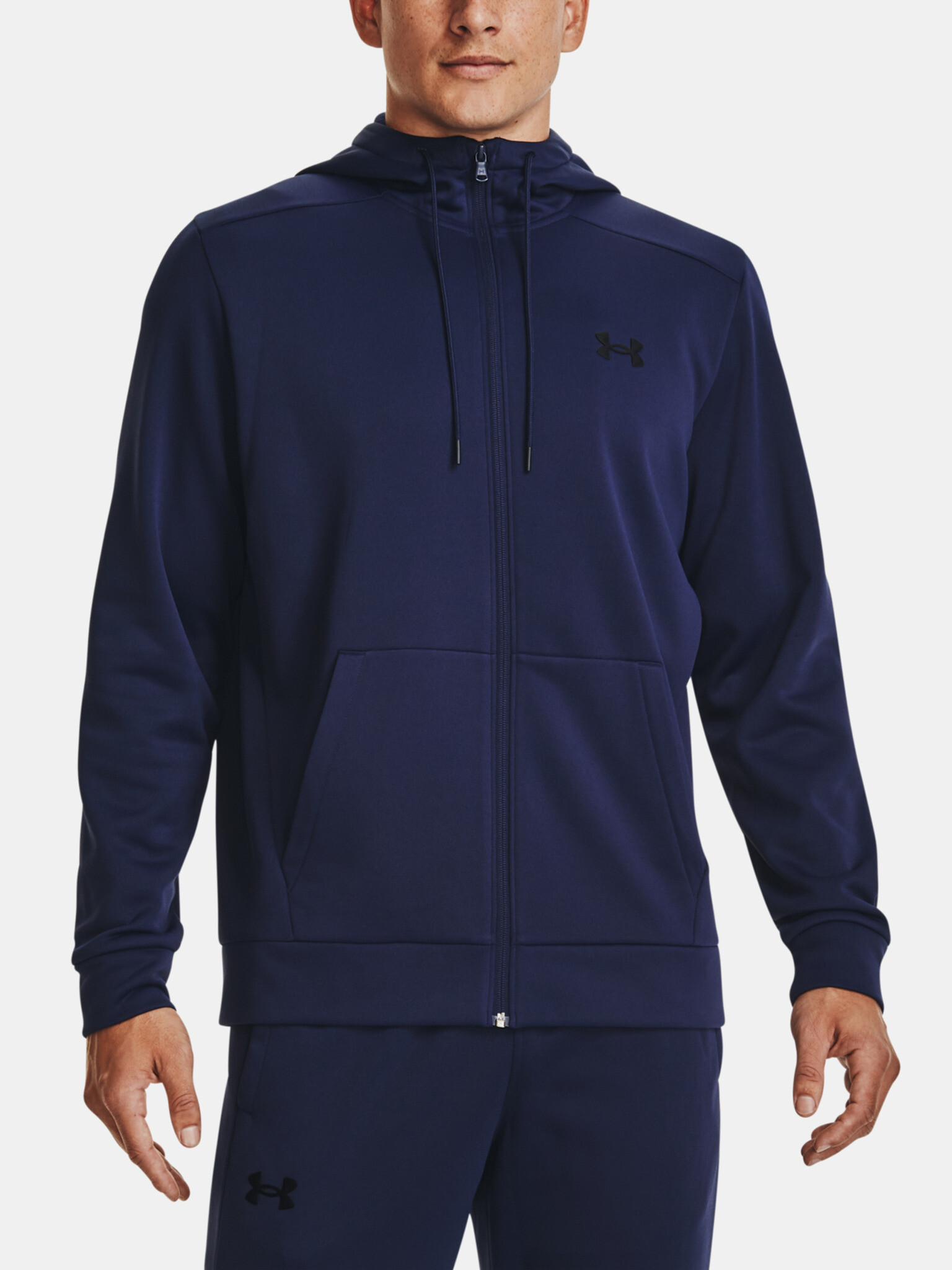 Under Armour UA Armour Fleece FZ Hoodie Sweatshirt Blue - Pepit.gr